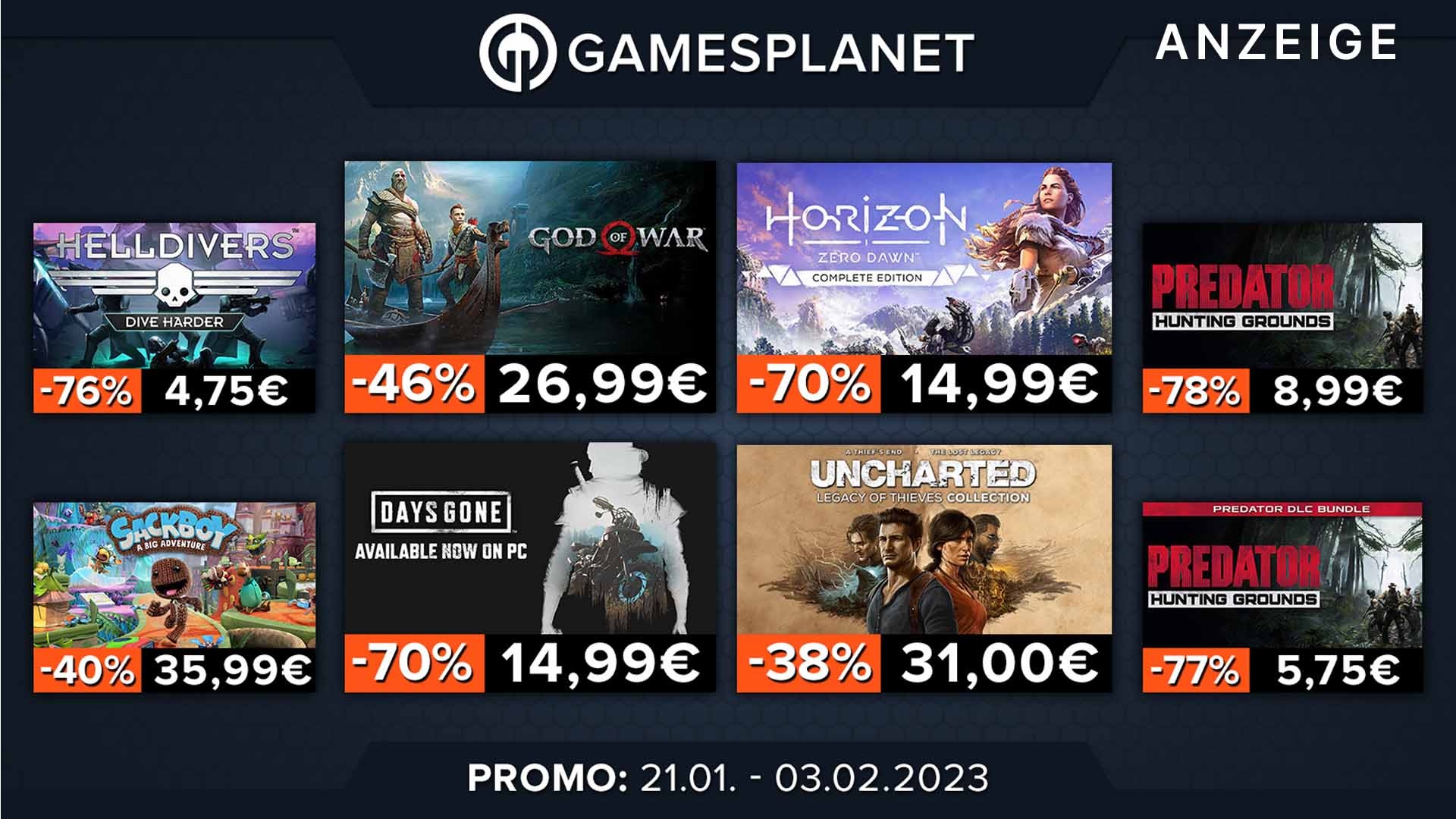 Vorgänger zu PS5 Hits jetzt auch auf dem PC: God of War und Horizon Zero Dawn im Angebot