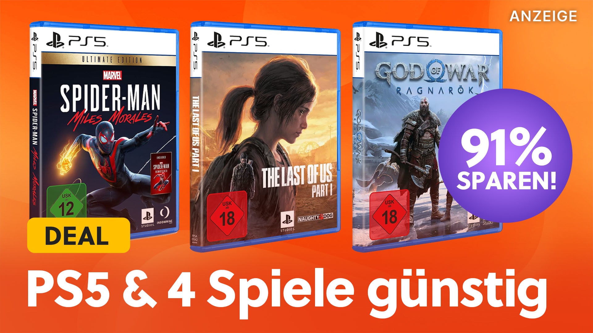 PS5- & PS4-Spiele im Angebot: Große Exklusivhits jetzt bis zu 91% günstiger  schnappen
