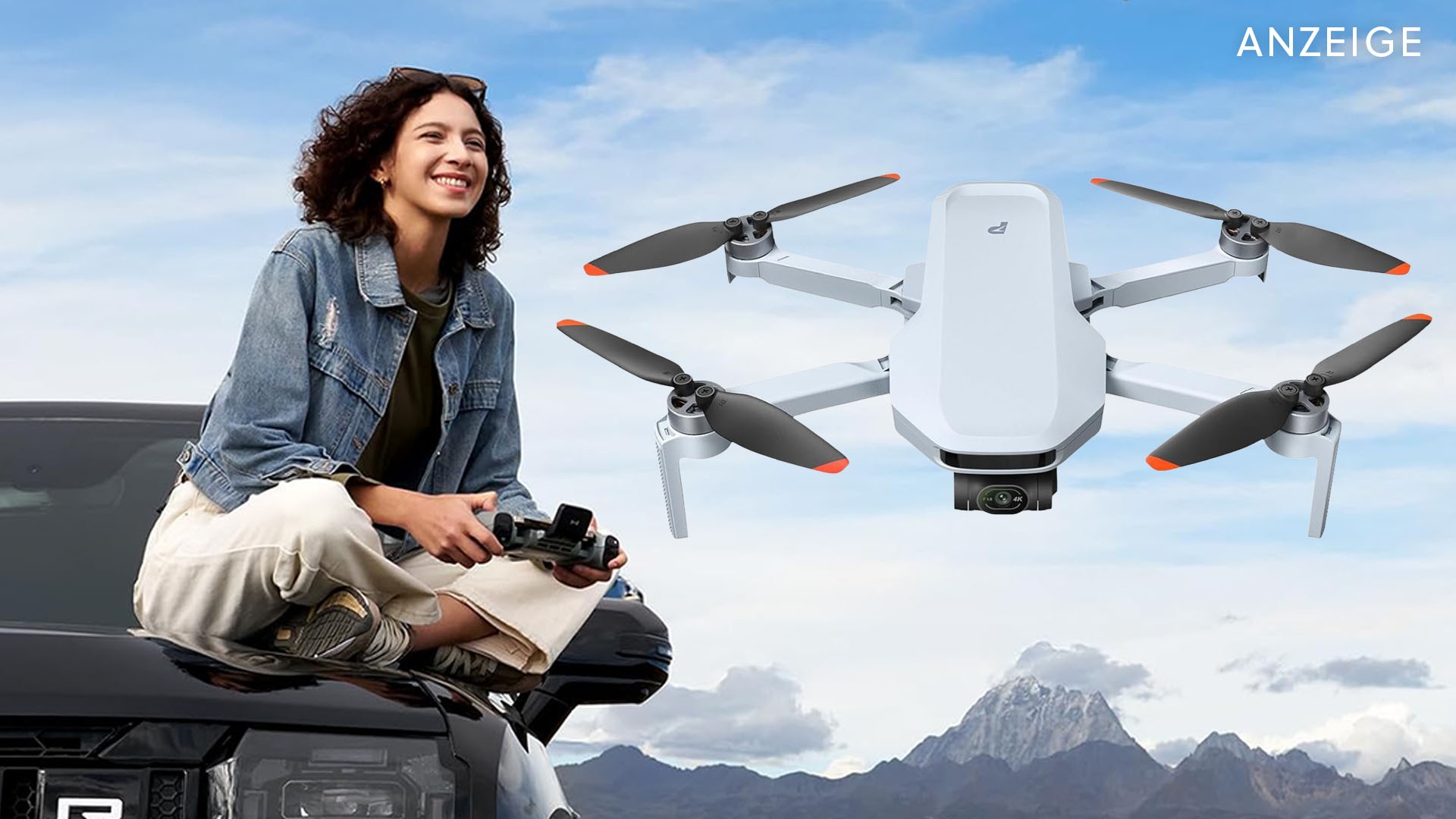 Deals: Bestpreis bei Amazon - Drohnen-Komplettpaket: 4K, 3 Akkus und Fernbedienung mit Display [Anzeige]