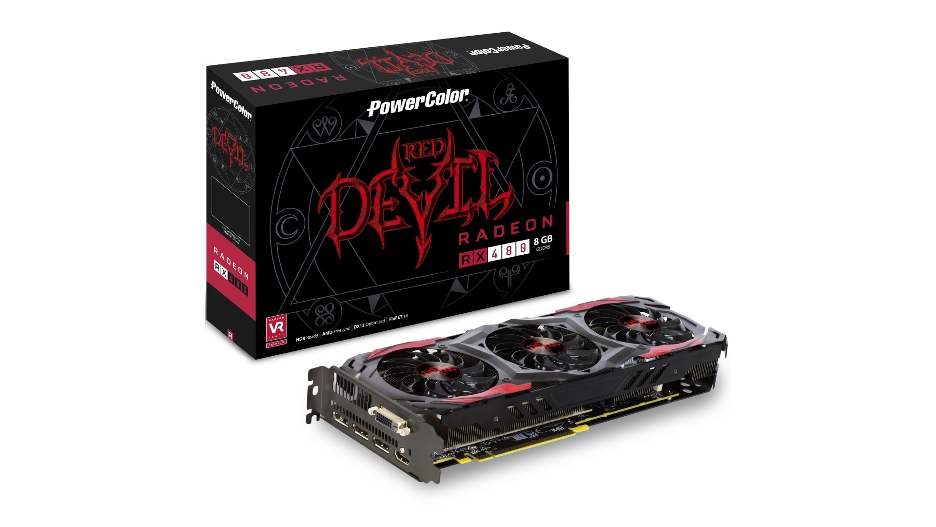 Powercolor RX 480 Red Devil - Dual-BIOS, übertaktet auf 1.330 MHz, 299 Euro