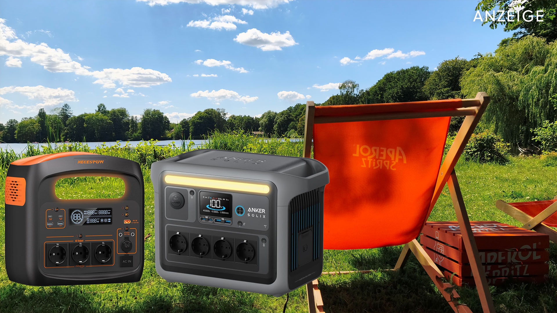 Deals: Festival und Camping - Laptop, Kühlbox, Kaffeemaschine: Diese günstige Powerstation liefert 1800 Watt [Anzeige]