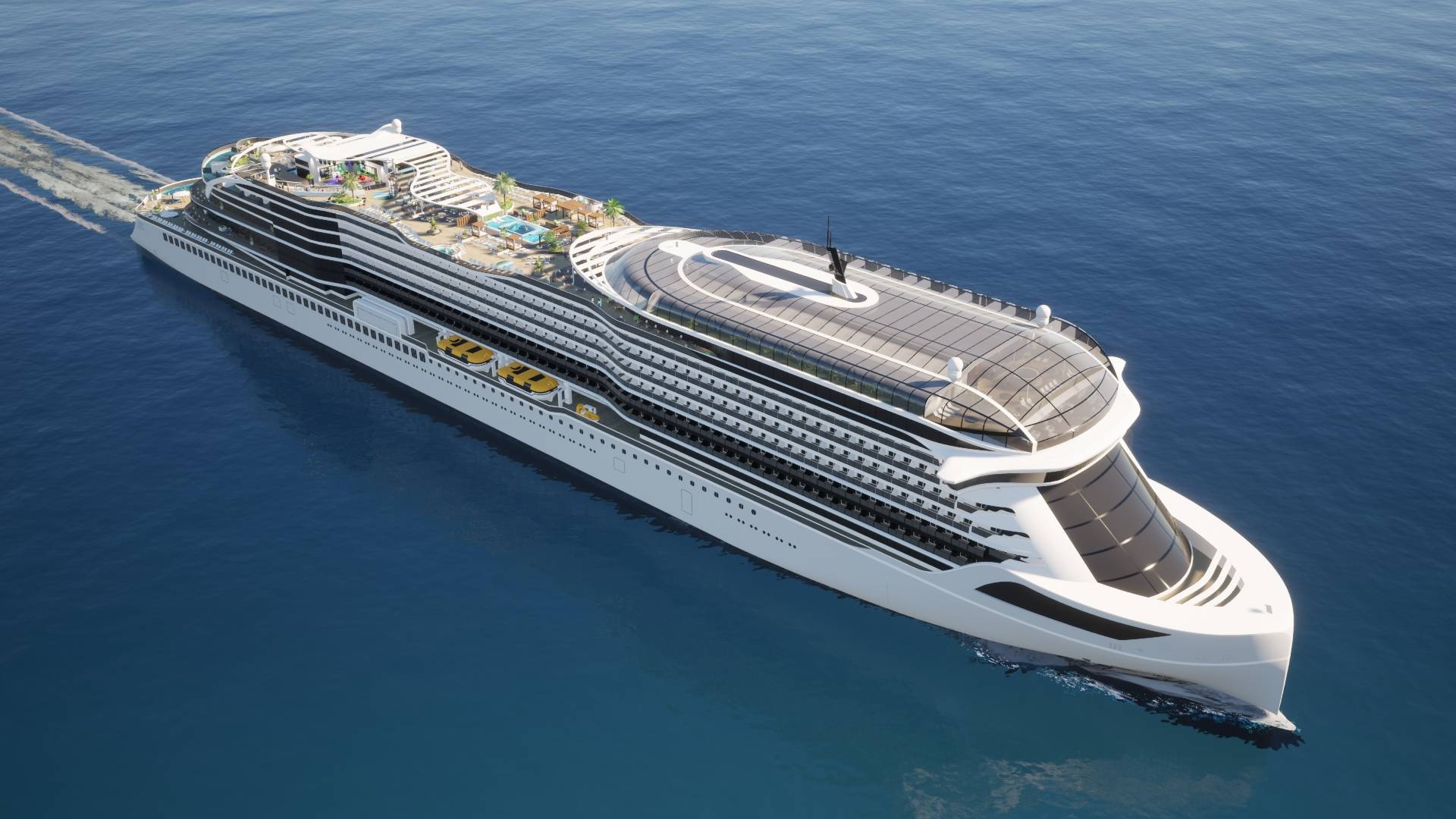News: E-Kreuzfahrt - 275 Meter, 1856 Passagiere, 550 MWh: Projekt »Vision« wird das größte E-Kreuzfahrtschiff der Welt