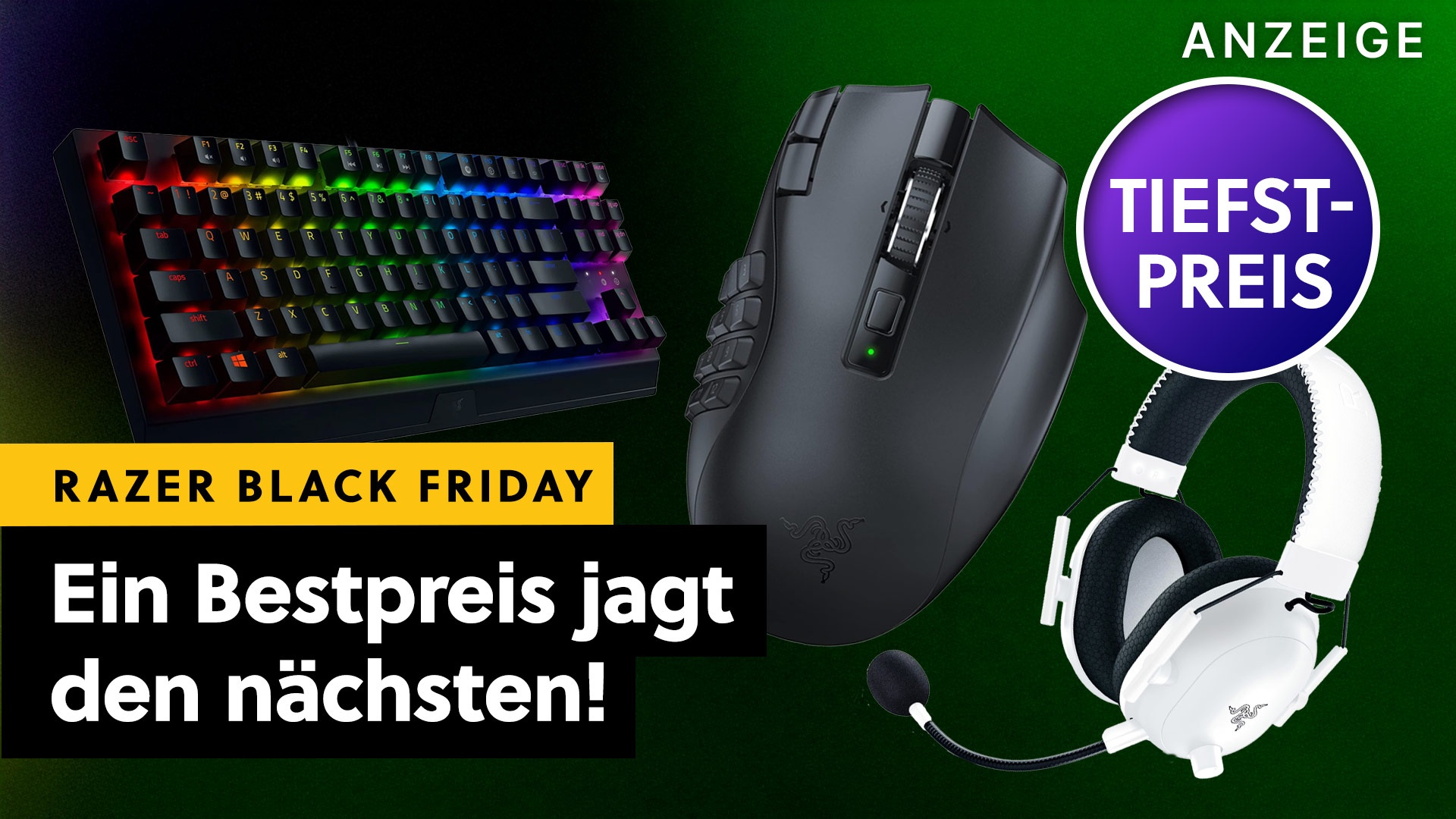 Bei diesen Black Friday-Angeboten würde ich selbst gerne zuschlagen: Gaming-Maus, -Tastatur und -Headset drastisch reduziert