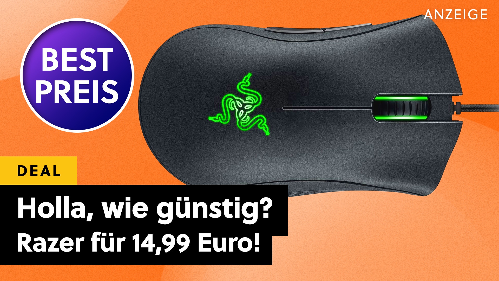 Deals: Kein später Aprilscherz - Gaming-Maus von Razer für nur 14,99 Euro [Anzeige]