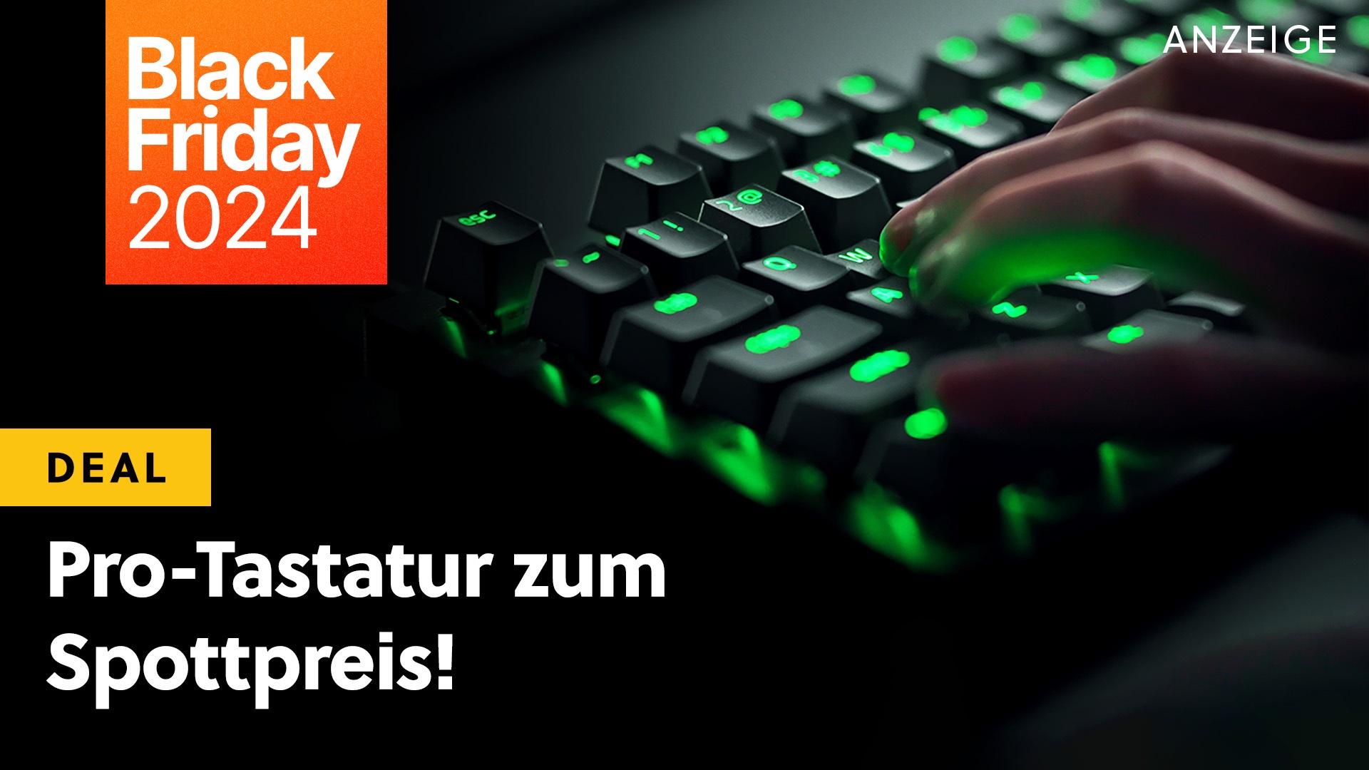 Mechanische Tastaturen sind dagegen Altmetall: Diese optische Tastatur von Razer lässt Logitech am Black Friday ganz schön blass aussehen!