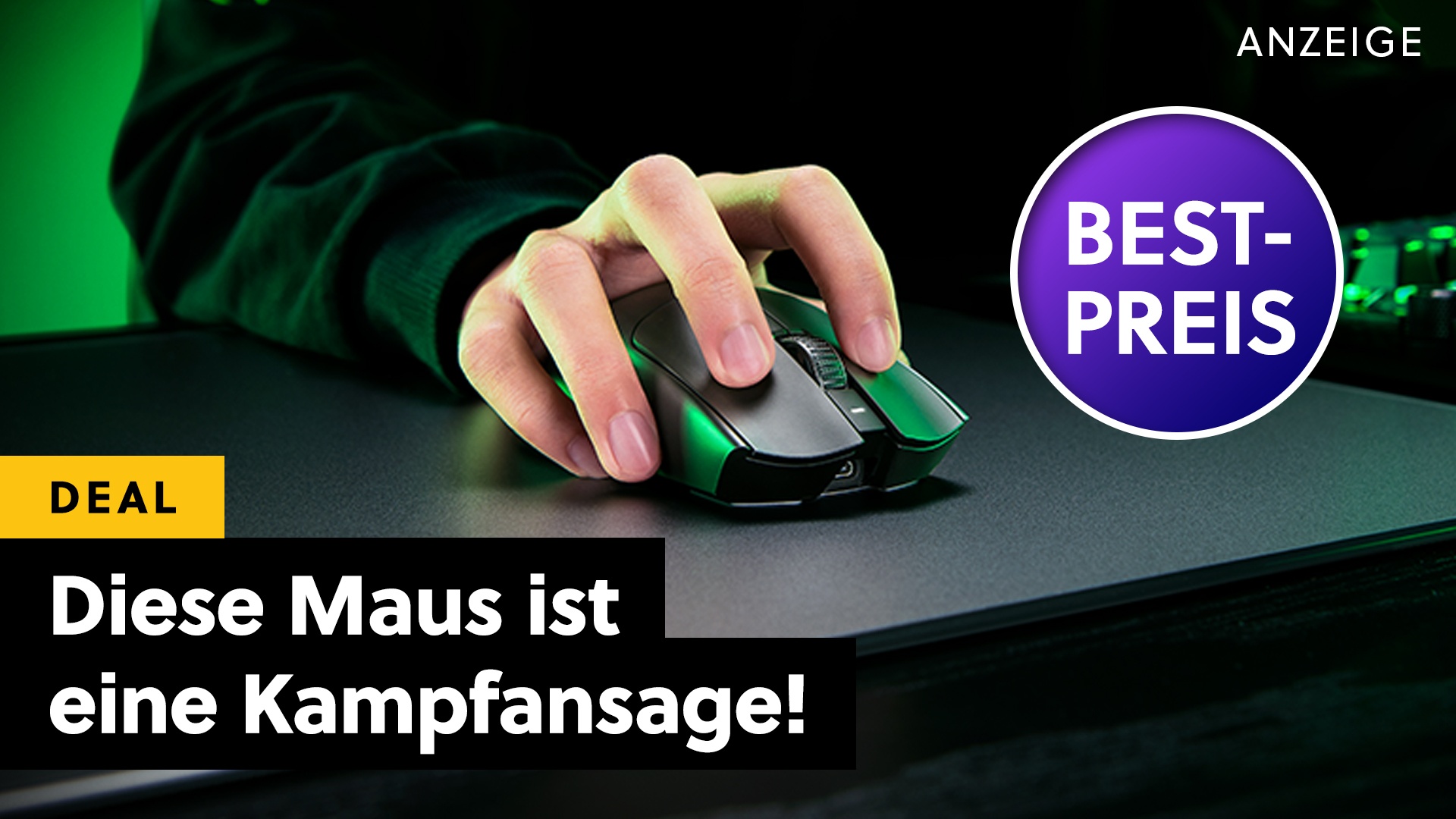 Deals: Tiefstpreis - Wenn ich mir jetzt eine neue Gaming-Maus wünschen könnte, wäre es diese! [Anzeige]