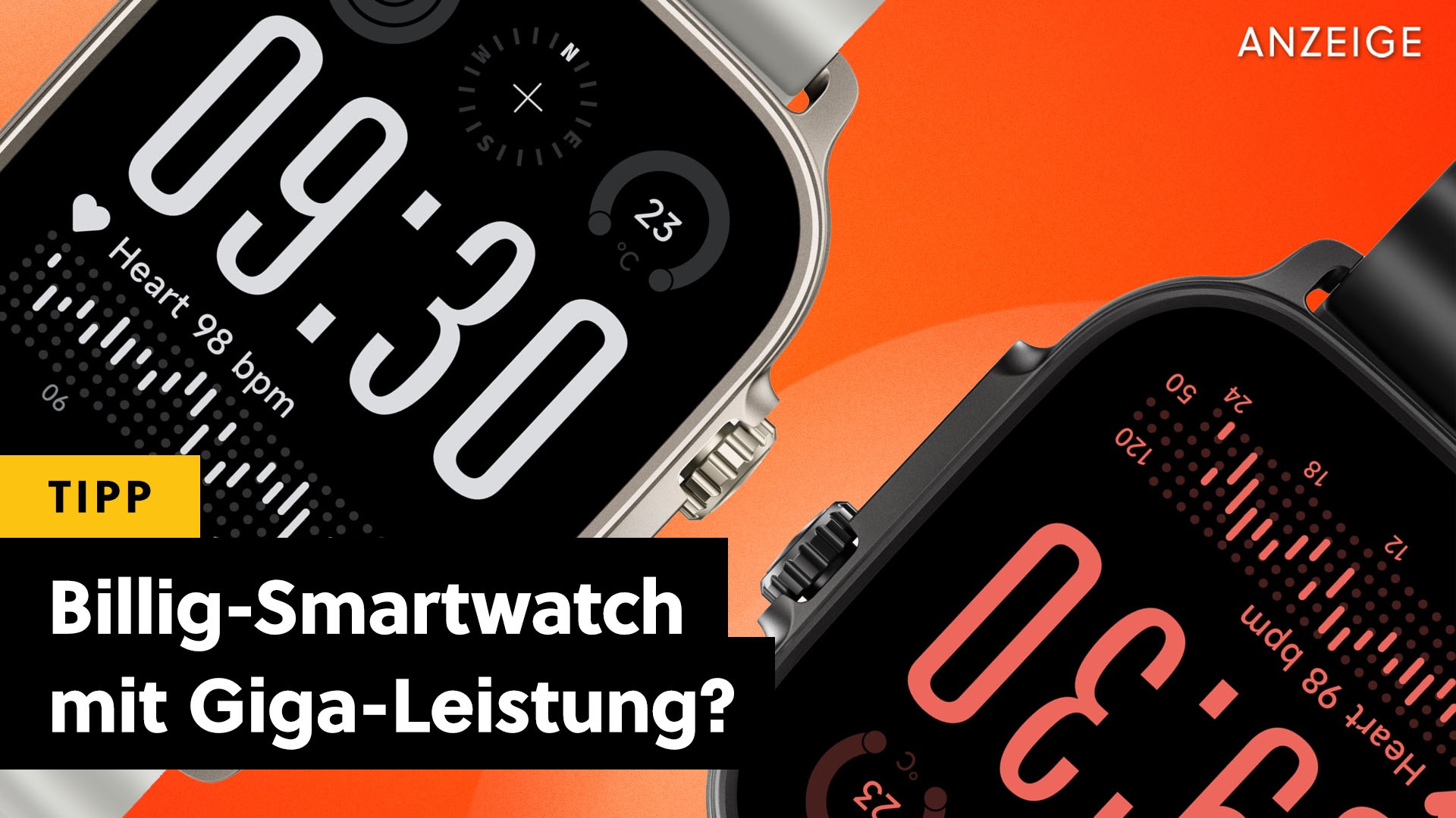 Smartwatch-Tipp - Für 50€ bekommt ihr schon die wichtigsten Funktionen! [Anzeige]