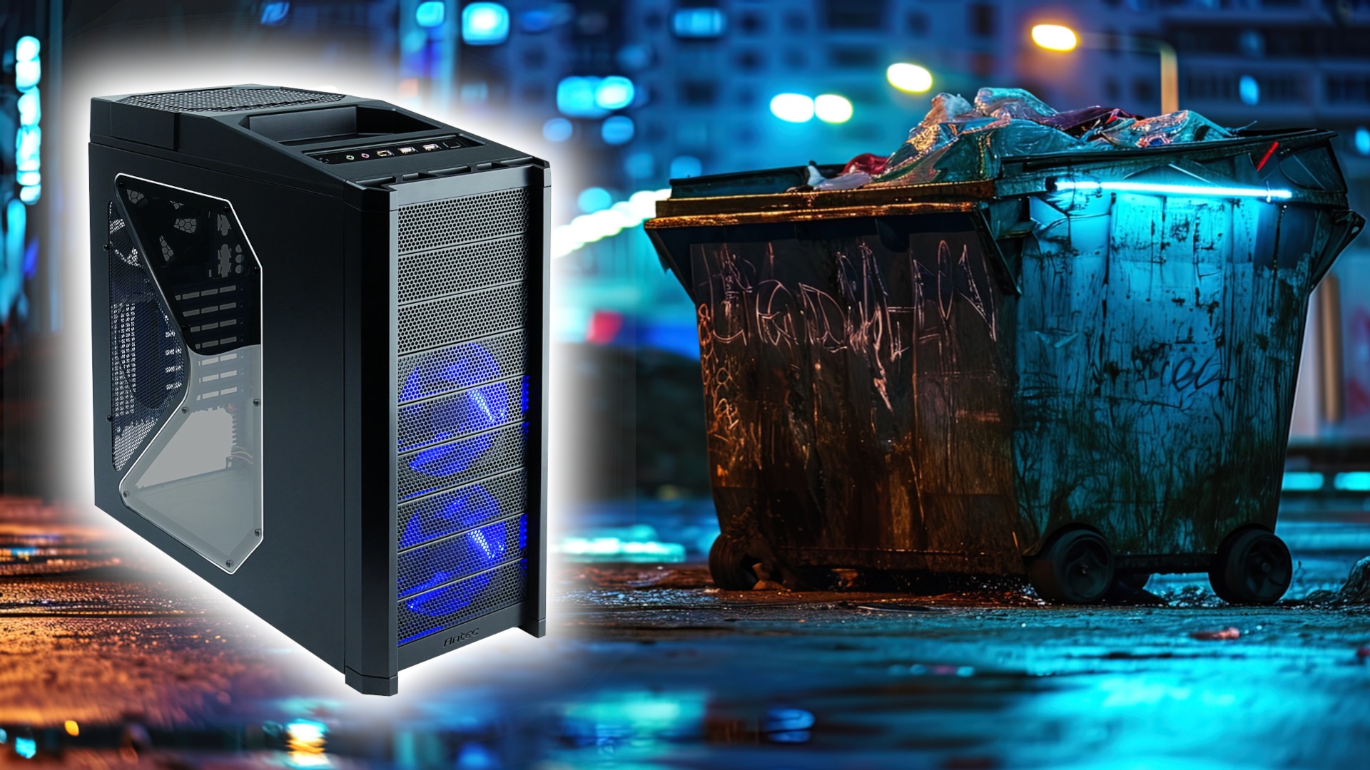 “Is it worth digging through the trash for this?”  – A gamer finds an abandoned gaming PC that makes the hearts of many in the community beat faster