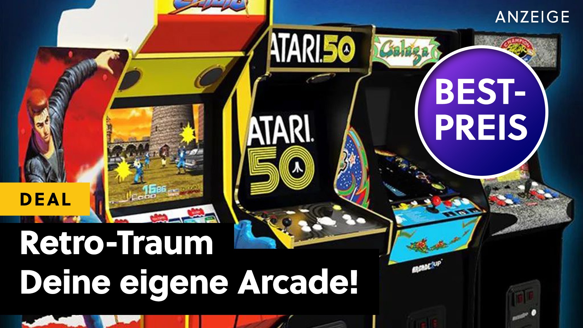 Deals: +1 für Eskapismus - Street Fighter, Time Crisis, Pac-Man: Retro-Automaten sind zurück – und das günstig! [Anzeige]