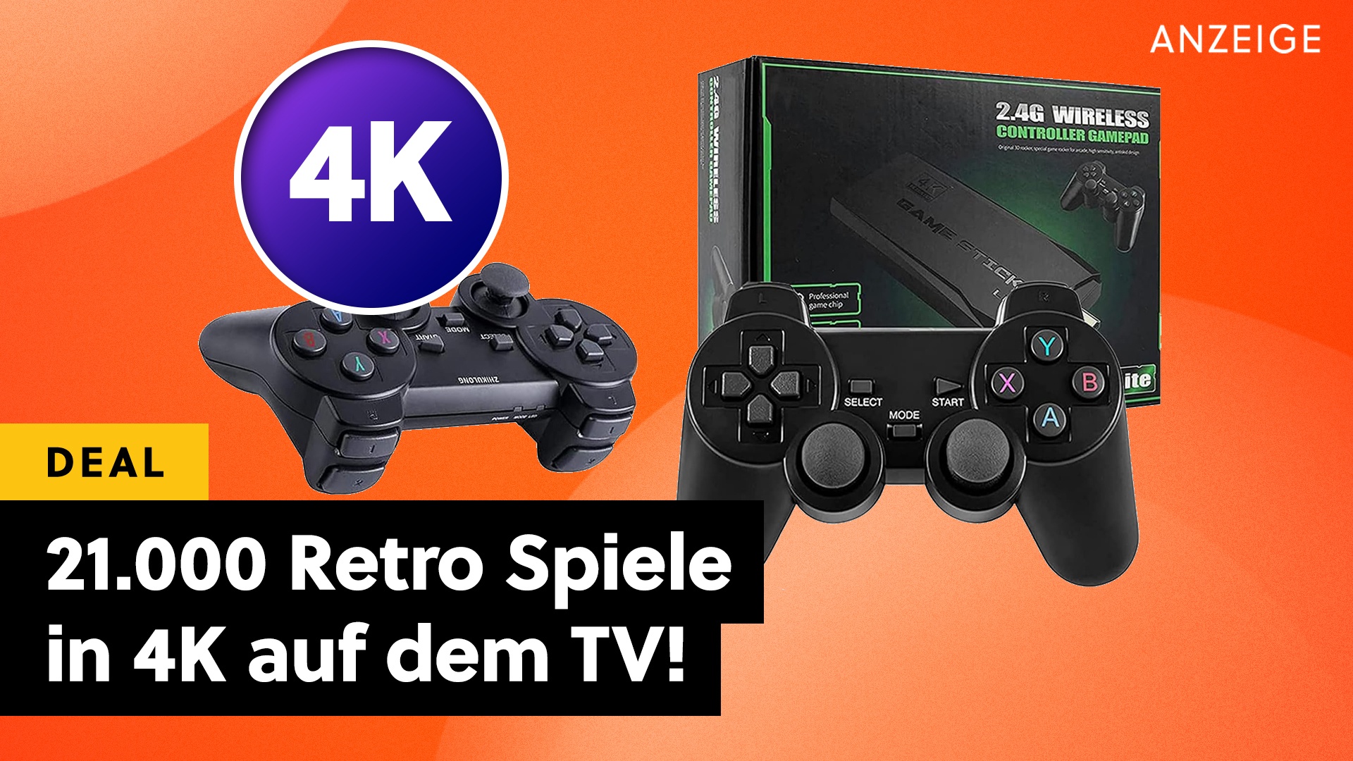 21.000 Spiele in 4K am TV: Diese Retro-Konsole bei Amazon erweckt eure Kindheit wieder zum Leben!