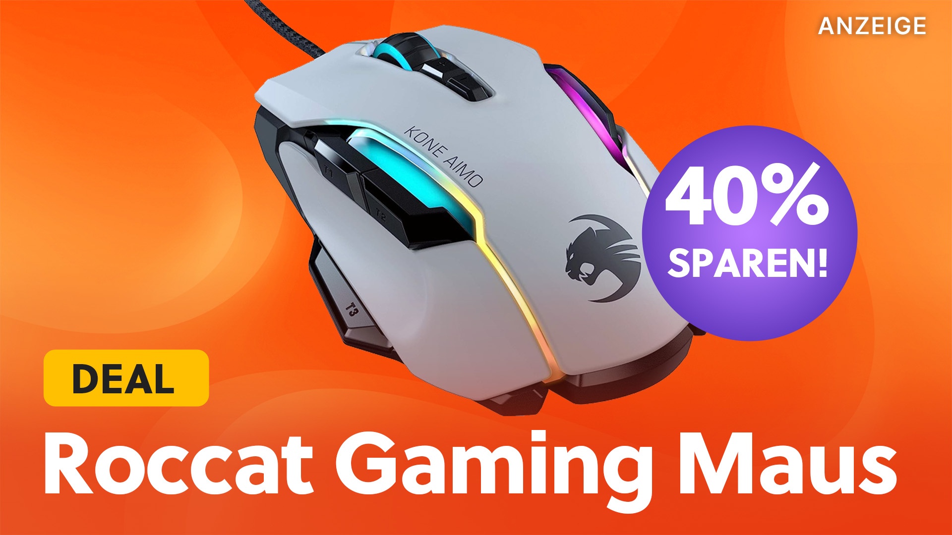 Maximale Präzision & Geschwindigkeit: Ergonomische Gaming Maus mit 40% Rabatt im Amazon Angebot