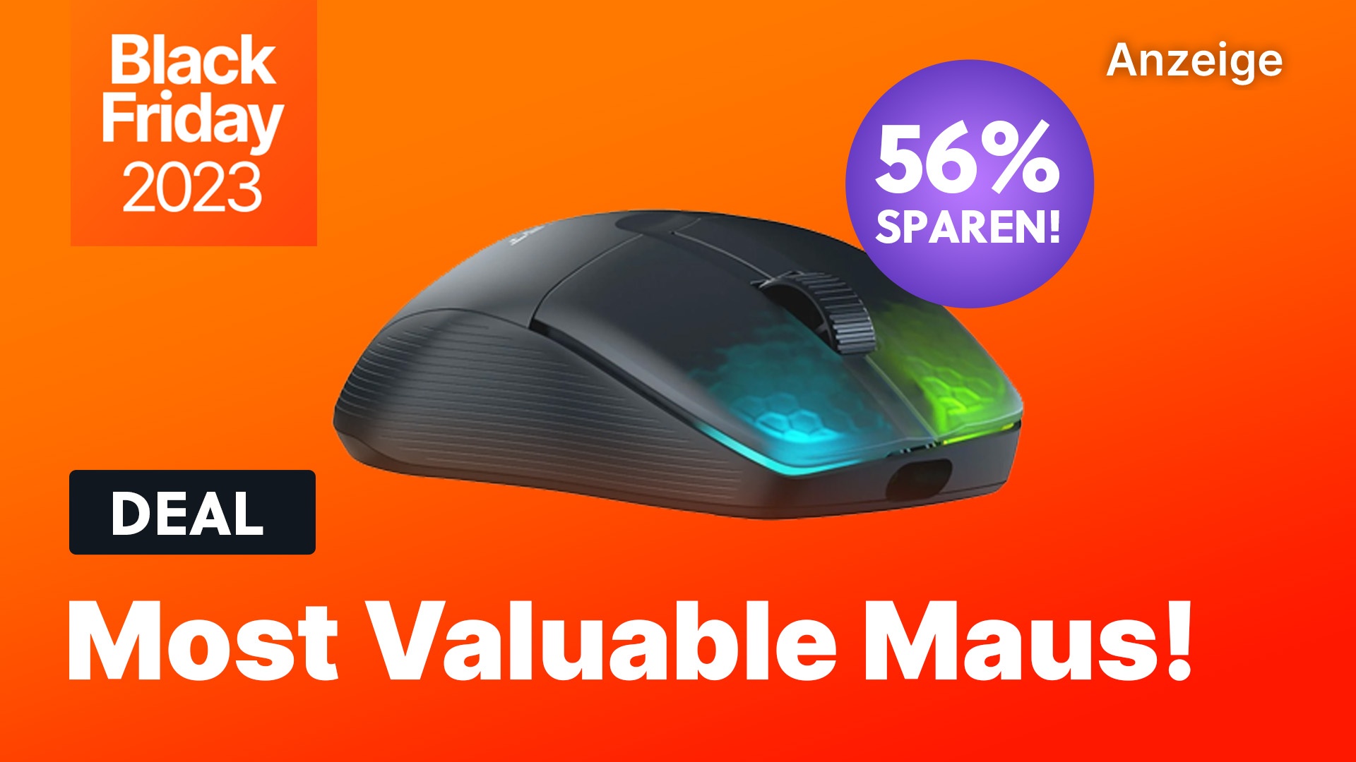 Wireless Gaming Maus mit 56% Rabatt im absoluten Preiskollaps: So günstig gab es diesen exzellenten Nager noch nie!