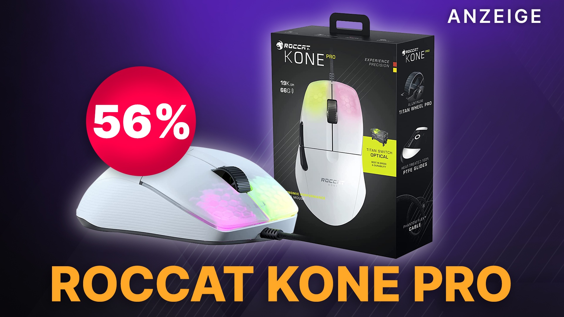 Roccat - Kone mit im 56% Amazon Gaming holt euch Maus die bei Rabatt Pro Angebot!