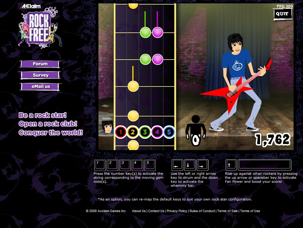 guitar hero in browser