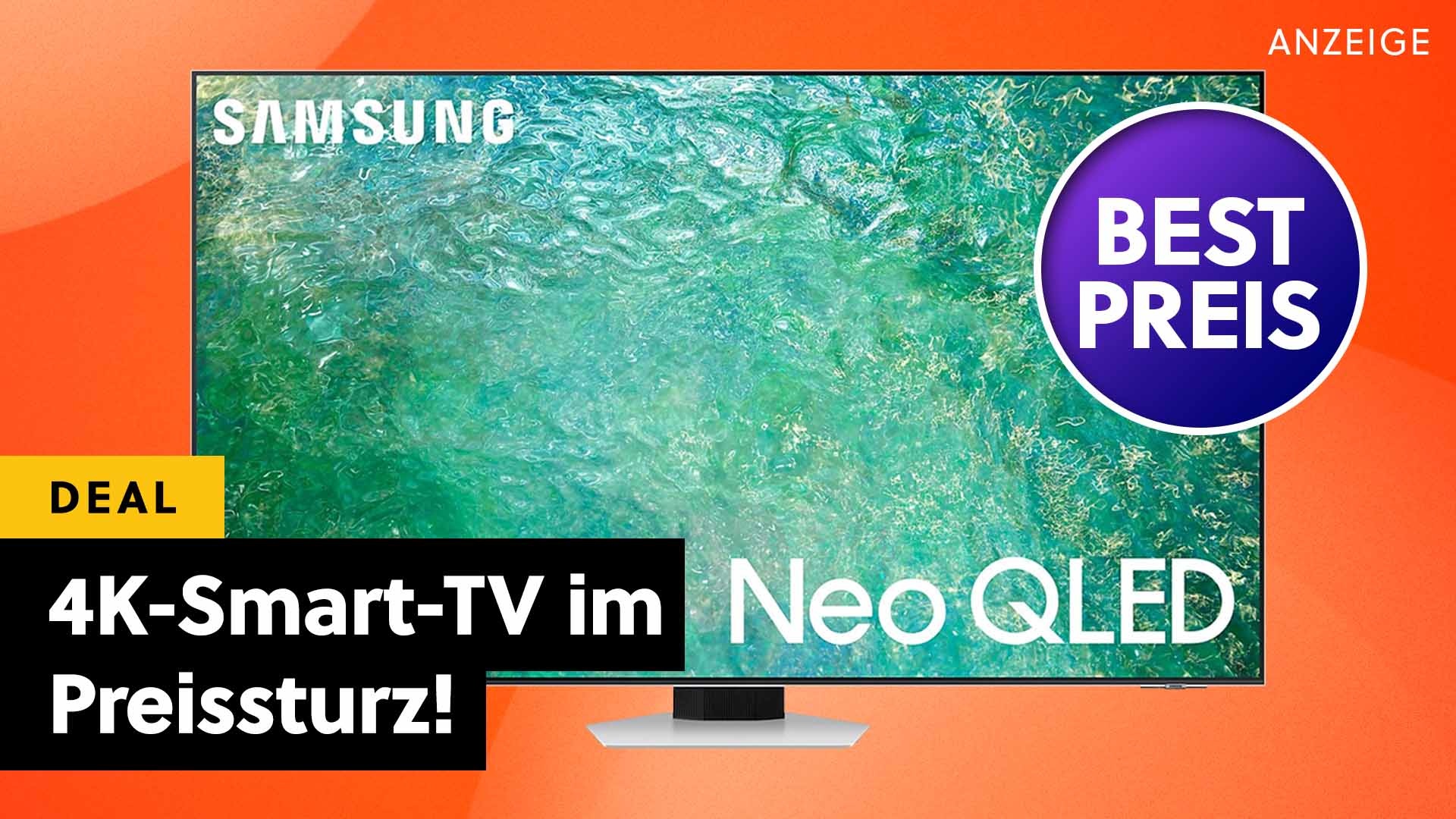 Samsung Neo QLED TV mit 55 Zoll und 120Hz günstiger als jemals zuvor: 4K-Smart-TV im Mega-Angebot bei Amazon