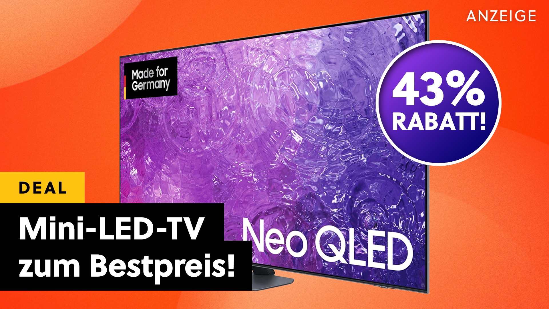 Deals: Günstig wie nie! - Dieser Samsung Neo QLED-TV ist eine Bereicherung für euer Wohnzimmer! [Anzeige]