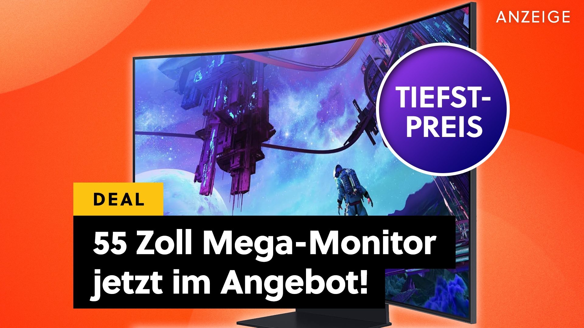 Deals: Mega-Bildschirm - Samsungs Schlachtschiff mit 55 Zoll ist jetzt günstig wie noch nie! [Anzeige]