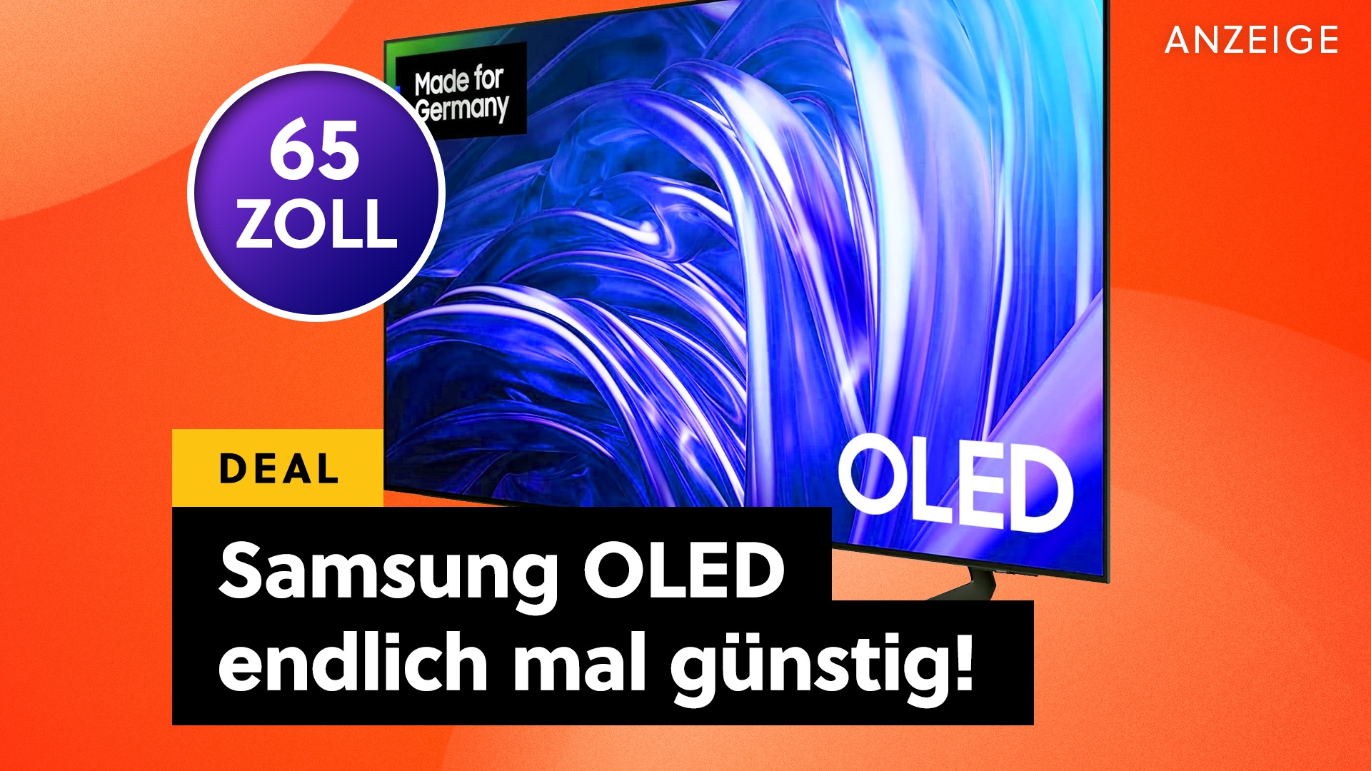 Deals: Samsung OLED mit 4K - 120Hz Bildwiederholrate und traumhafte Farben gerade supergünstig! [Anzeige]