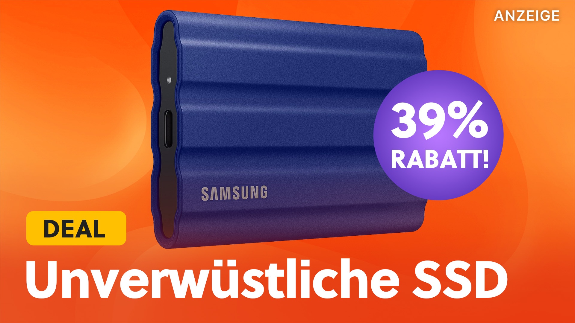 Riesen-Rabatt auf die Survival-SSD schlechthin: Samsung T7 Shield 2 TB im Hammerangebot bei Amazon