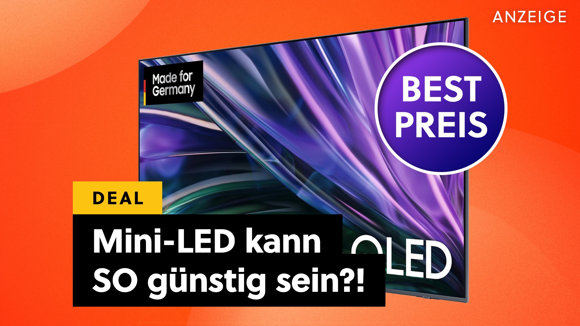 Deals: Günstiger als je zuvor! - 65 Zoll Samsung Neo QLED-TV zum neuen Tiefstpreis bei Amazon [Anzeige]