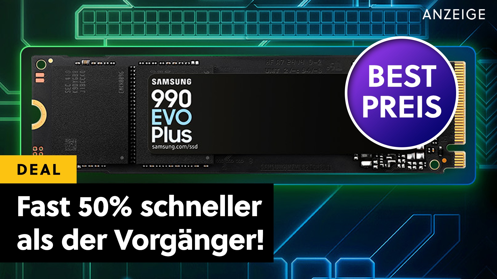 Samsung-SSD zum Hammerpreis: Ultraschneller Gaming-Speicher mit über 7.000 Megabyte pro Sekunde jetzt so günstig wie noch nie!