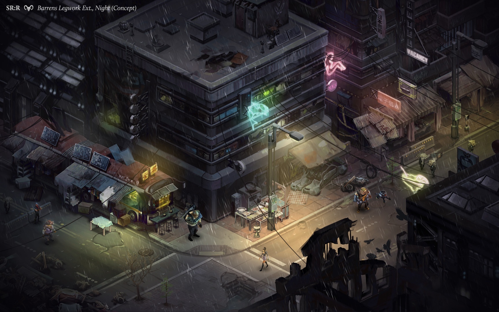 Shadowrun Returns - Artworks und Konzeptgrafiken