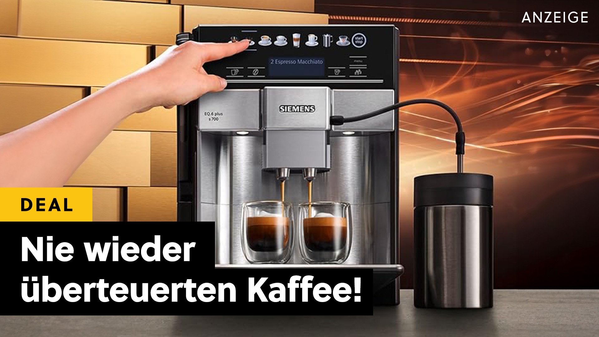 Siemens Kaffeevollautomat Geht Nicht Mehr An Dank diesem Siemens Kaffeevollautomaten gehe ich nicht mehr in