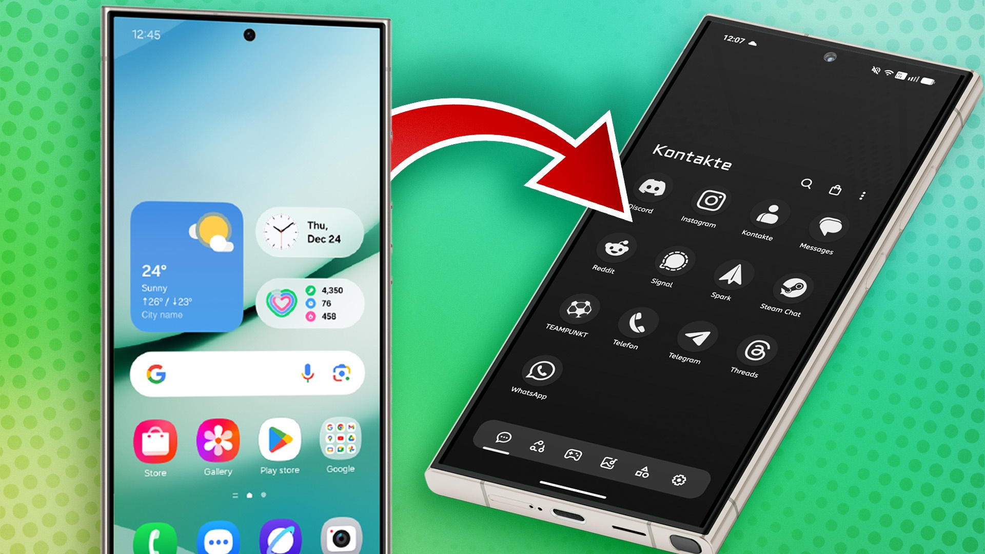 Special: Smartphones - »Ich liebe es einfach« – Handy-Fan verwandelt sein Samsung Galaxy mit nur einer App in ein Gerät, das aus einem SciFi-Film stammen könnte
