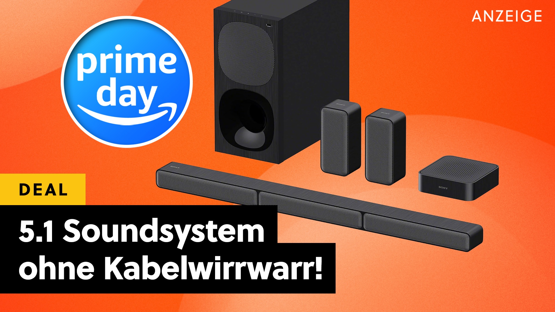 Kabelloses 5.1 Soundsystem von Sony zum Rausschmisspreis: Günstiger könnt ihr so guten Surround nicht bekommen!
