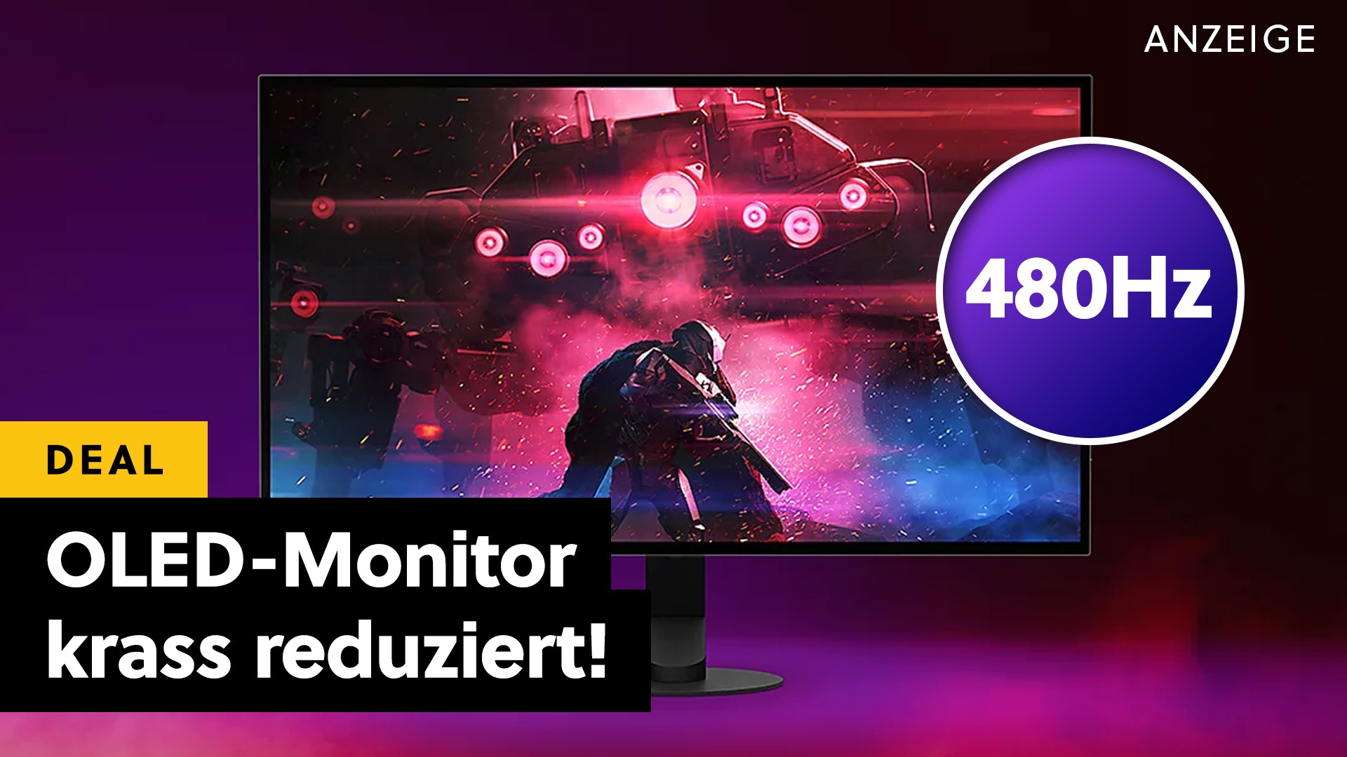 OLED Gaming-Monitor mit 480Hz jetzt günstig wie nie: Irrsinnig-schneller Bildschirm von Sony im Bestpreis-Angebot bei Amazon!