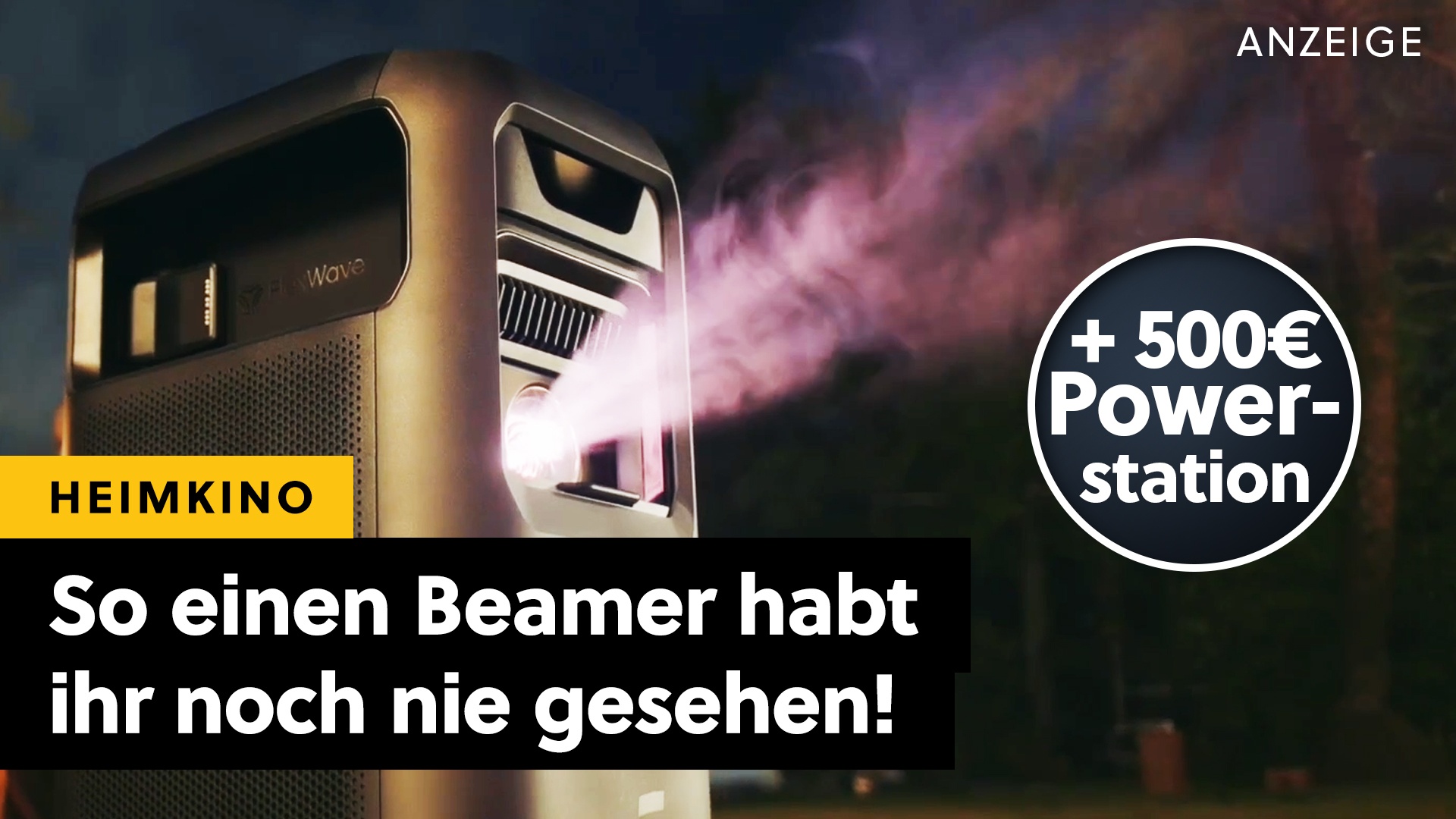 Outdoor-Kino - 4K-Laserprojektor, 7.1.4-Anlage und noch viel mehr – und das zum Mitnehmen! [Anzeige]