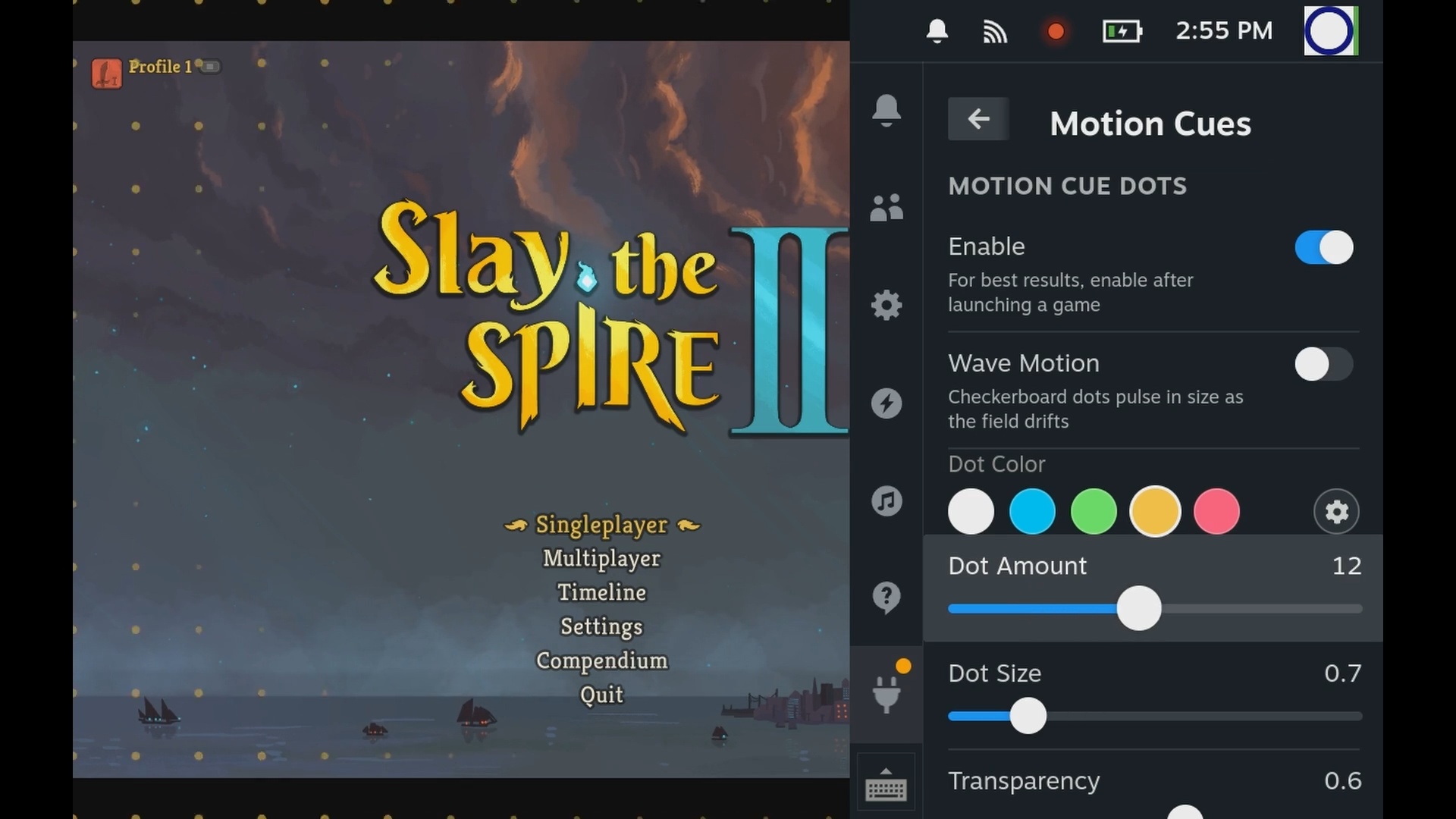 News: Steam Deck - Handys haben ein praktisches Feature gegen Reiseübelkeit – Jetzt gibt es das auch für das Steam Deck