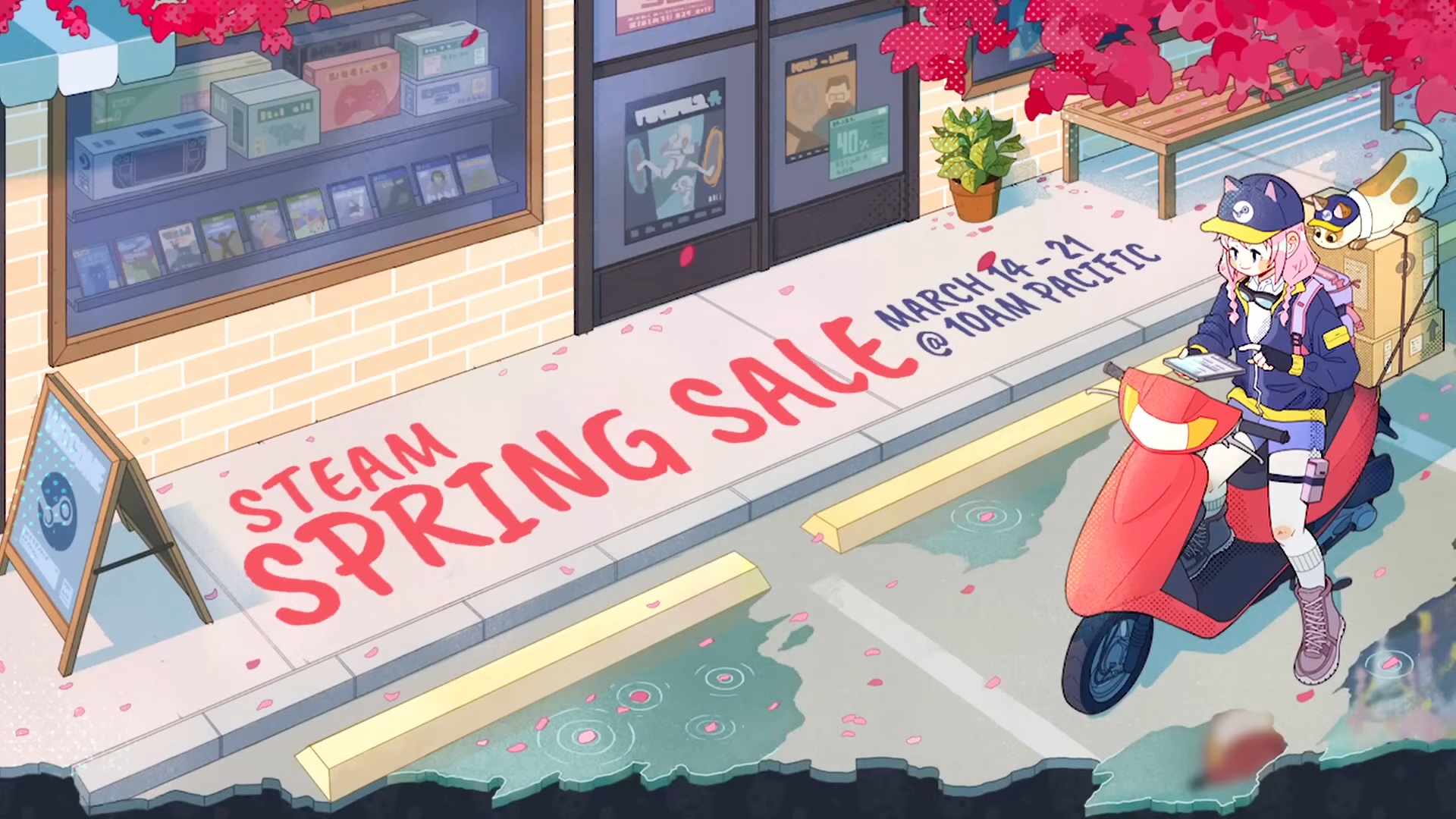 Steam Spring Sale 2025 / Meow Mail Steam Gerti Petronella