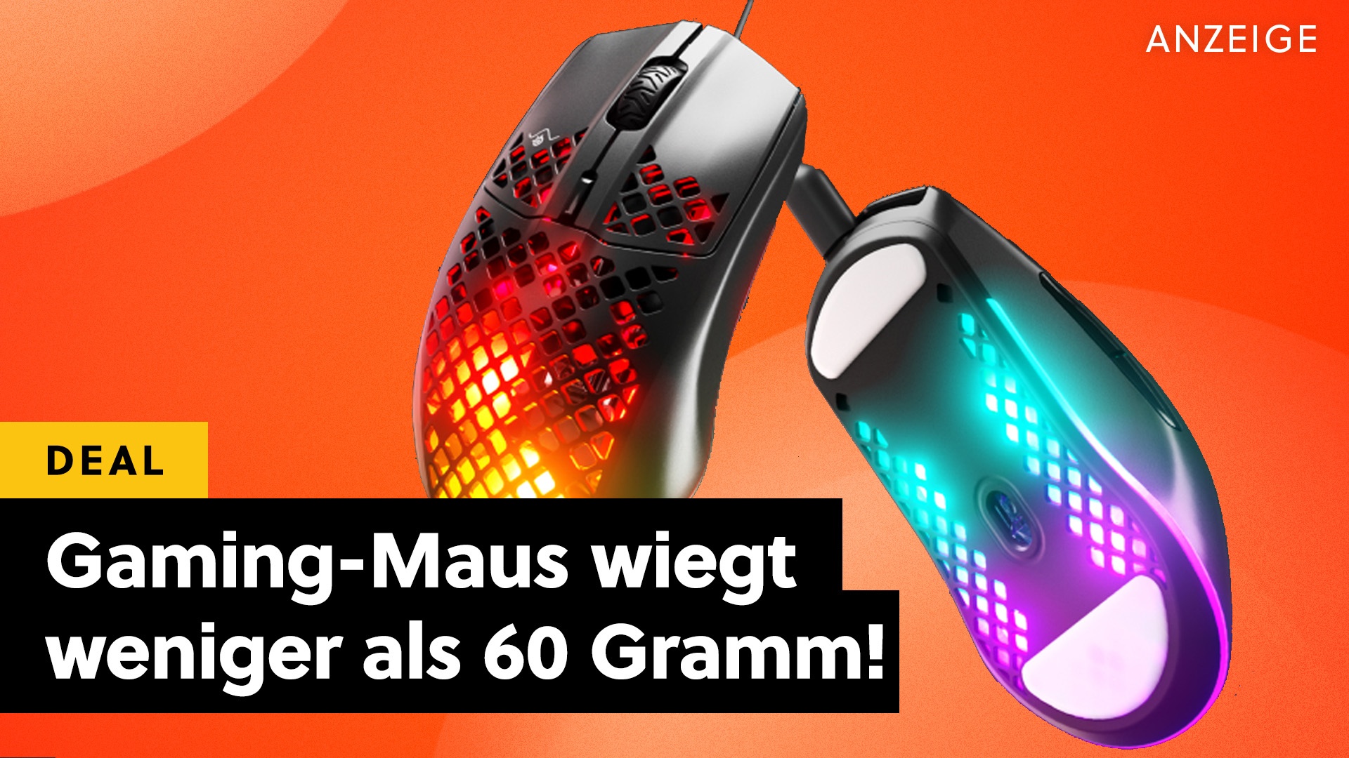 Deals: Federleicht - Diese Gaming Maus ist um 50% reduziert [Anzeige]