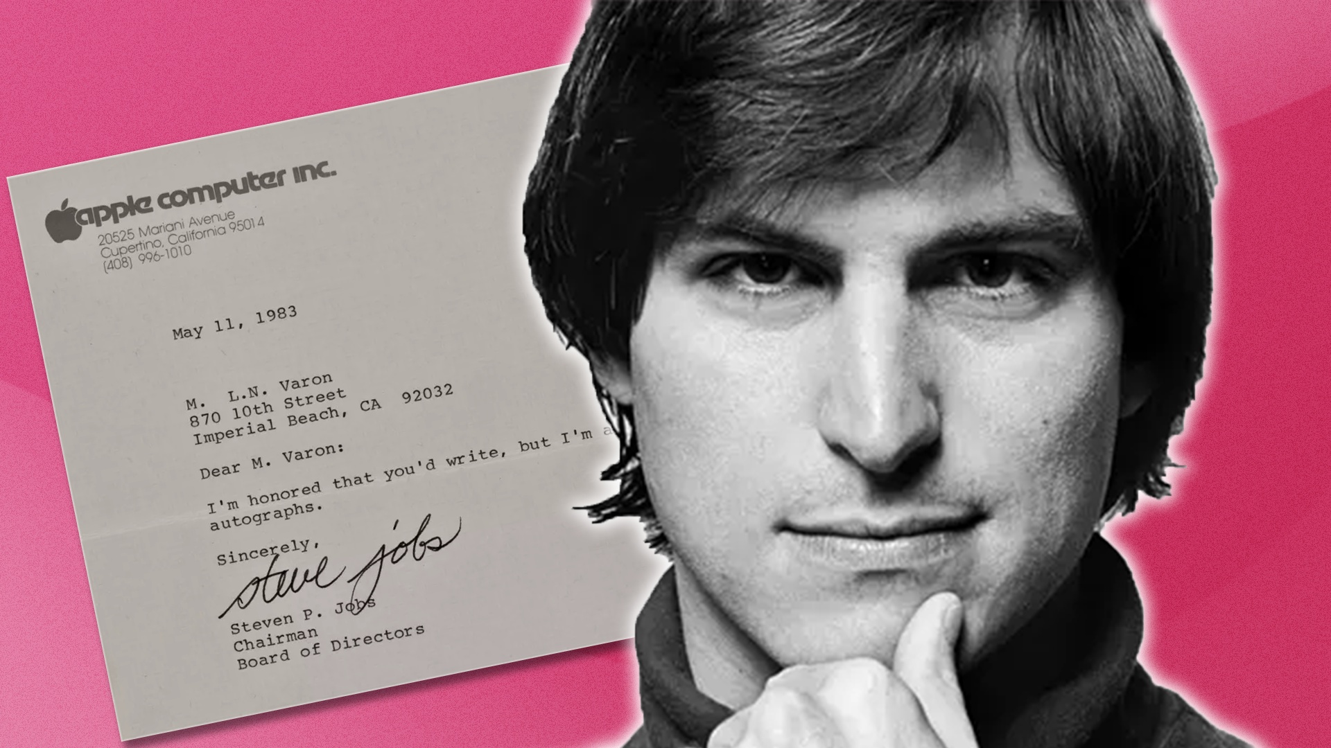 #Ein schelmischer Brief von Apple-Ikone Steve Jobs erweist sich nach vielen Jahren als verflucht wertvoll