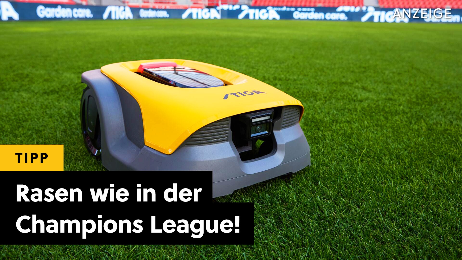 Fußballrasen - Mit diesem Mähroboter hat eure Garten Champions League-Niveau! [Anzeige]