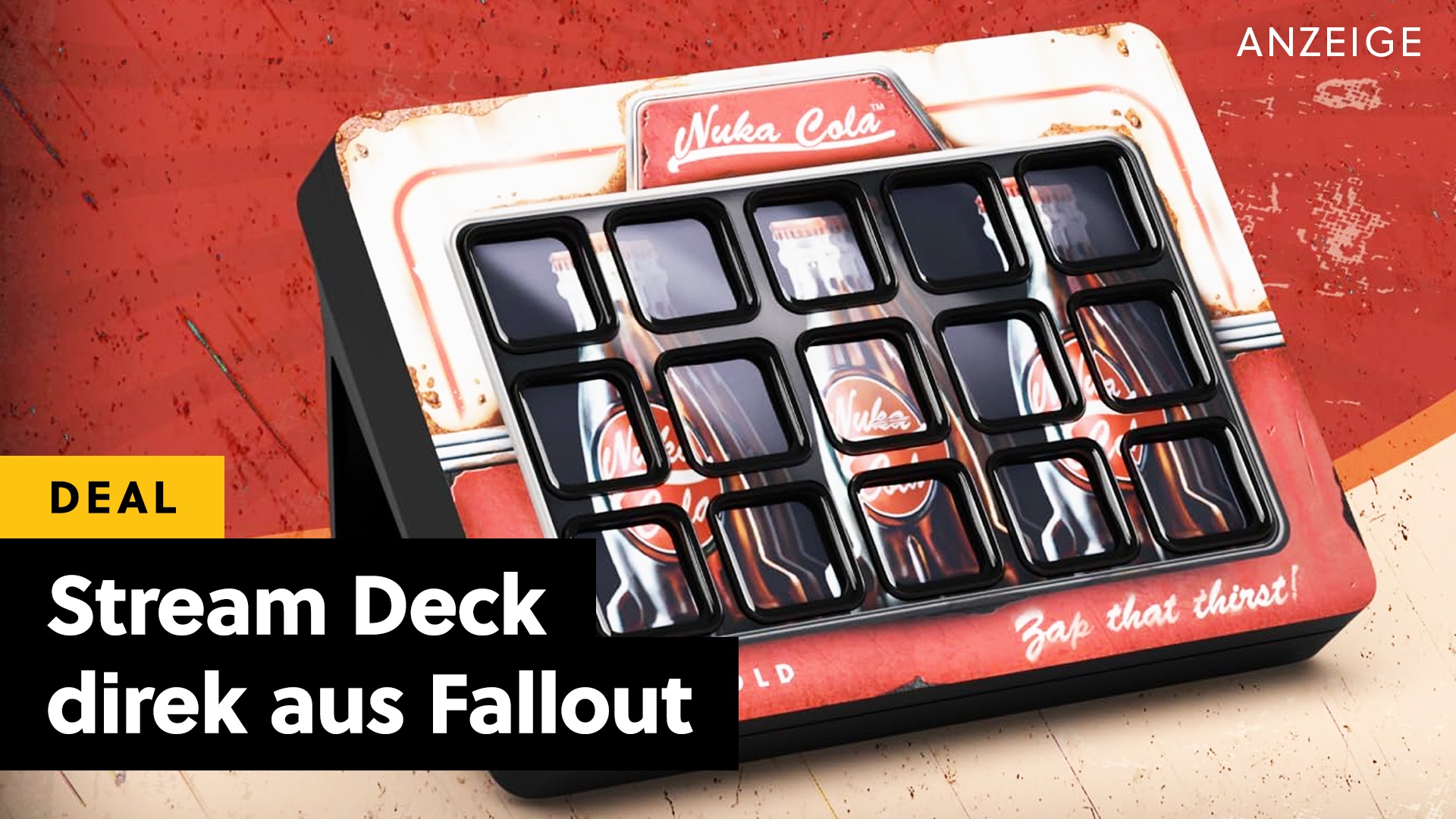 Deals: Stream Deck  - im Nuka-Cola-Design jetzt im Angebot sichern [Anzeige]