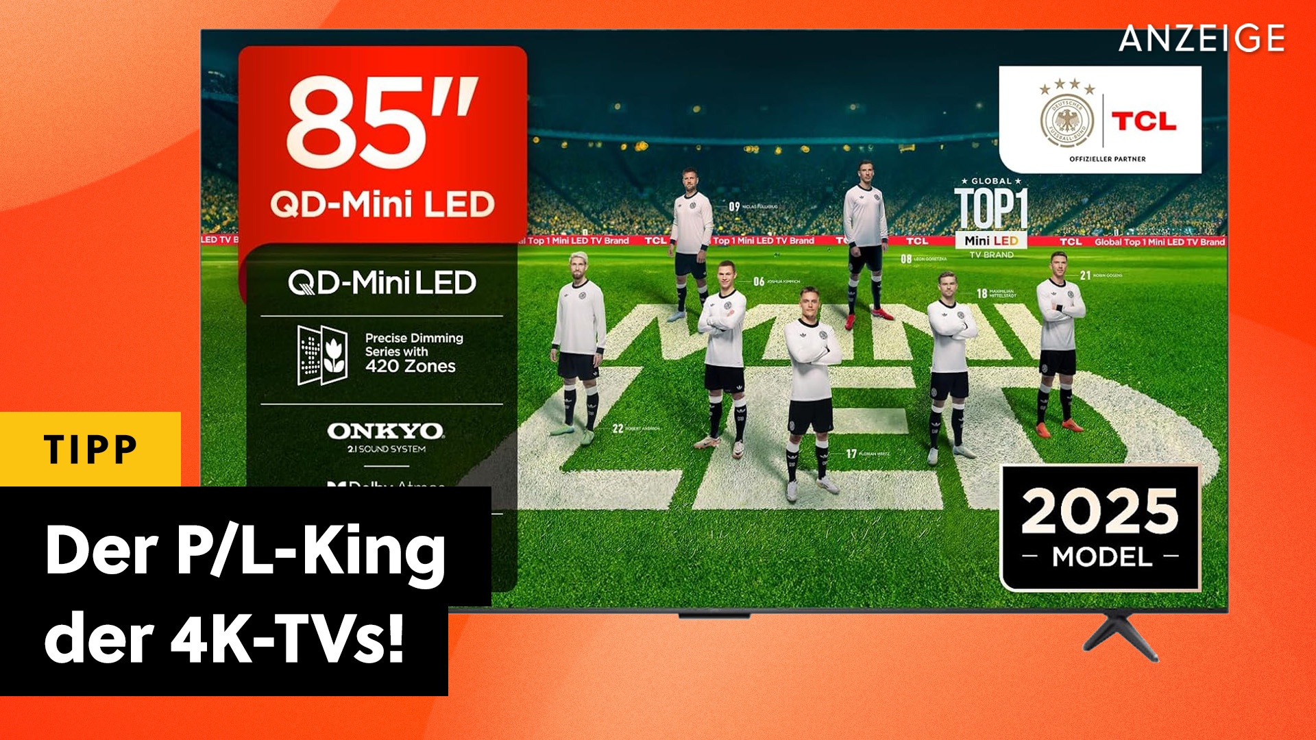 85-Zoll-TV - Giga-Bild, 144Hz und Hammerpreis! [Anzeige]