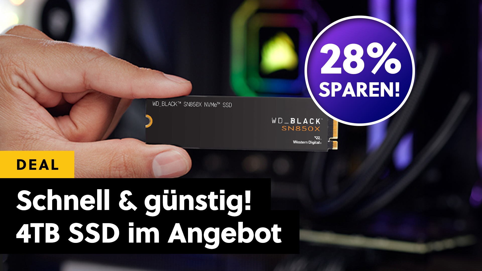 Deutlich günstiger als Samsungs Flaggschiff-SSD 990 Pro, aber fast gleich schnell: 4TB Marken-SSD im Angebot!