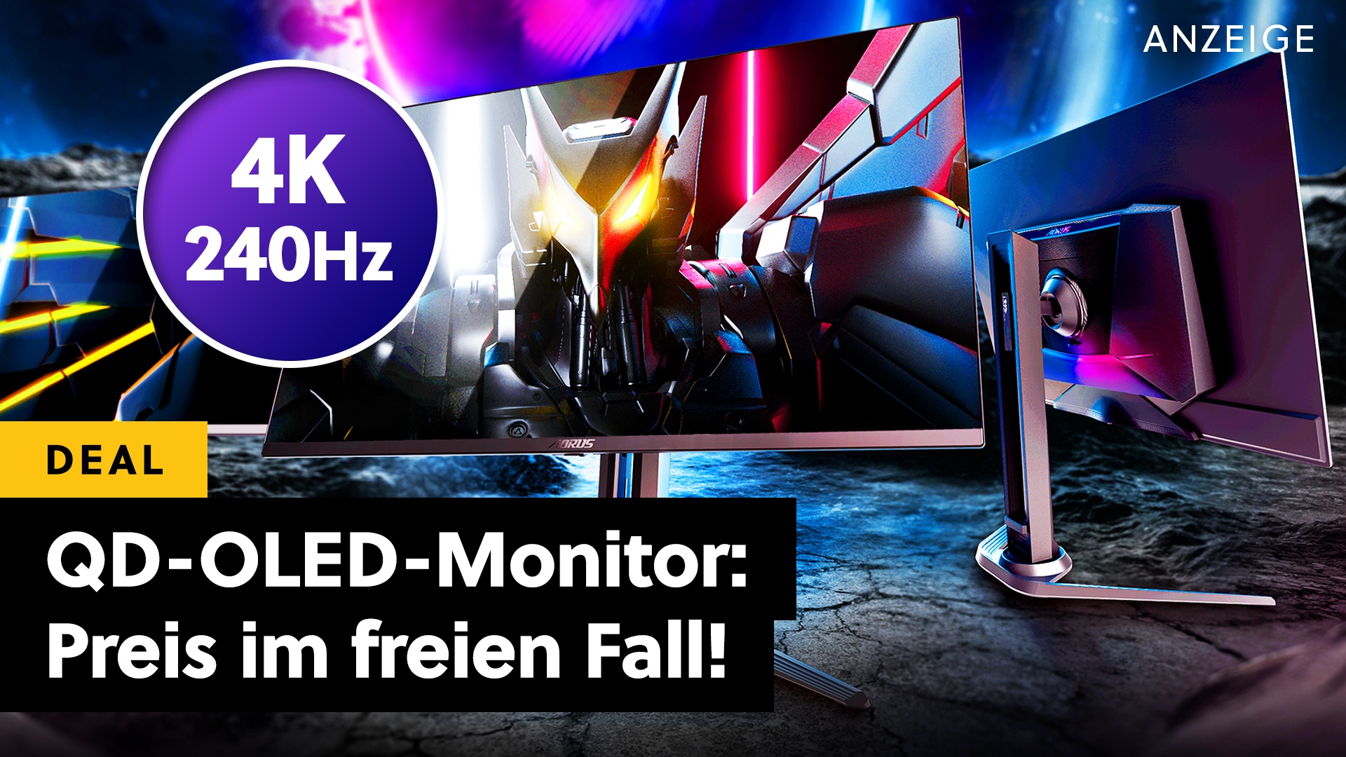 Deals: 4K QD-OLED - Dieser unglaublich gute Gaming-Monitor war noch nie zuvor so günstig! [Anzeige]