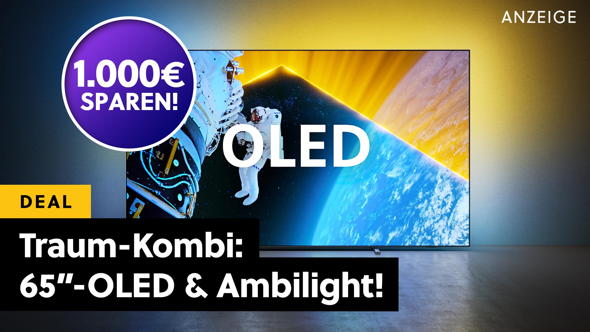 MediaMarkt prescht mit ersten Black-Friday-Angeboten vor: Jetzt 65 Zoll OLED-TV mit Ambilight 1.000€ günstiger sichern!