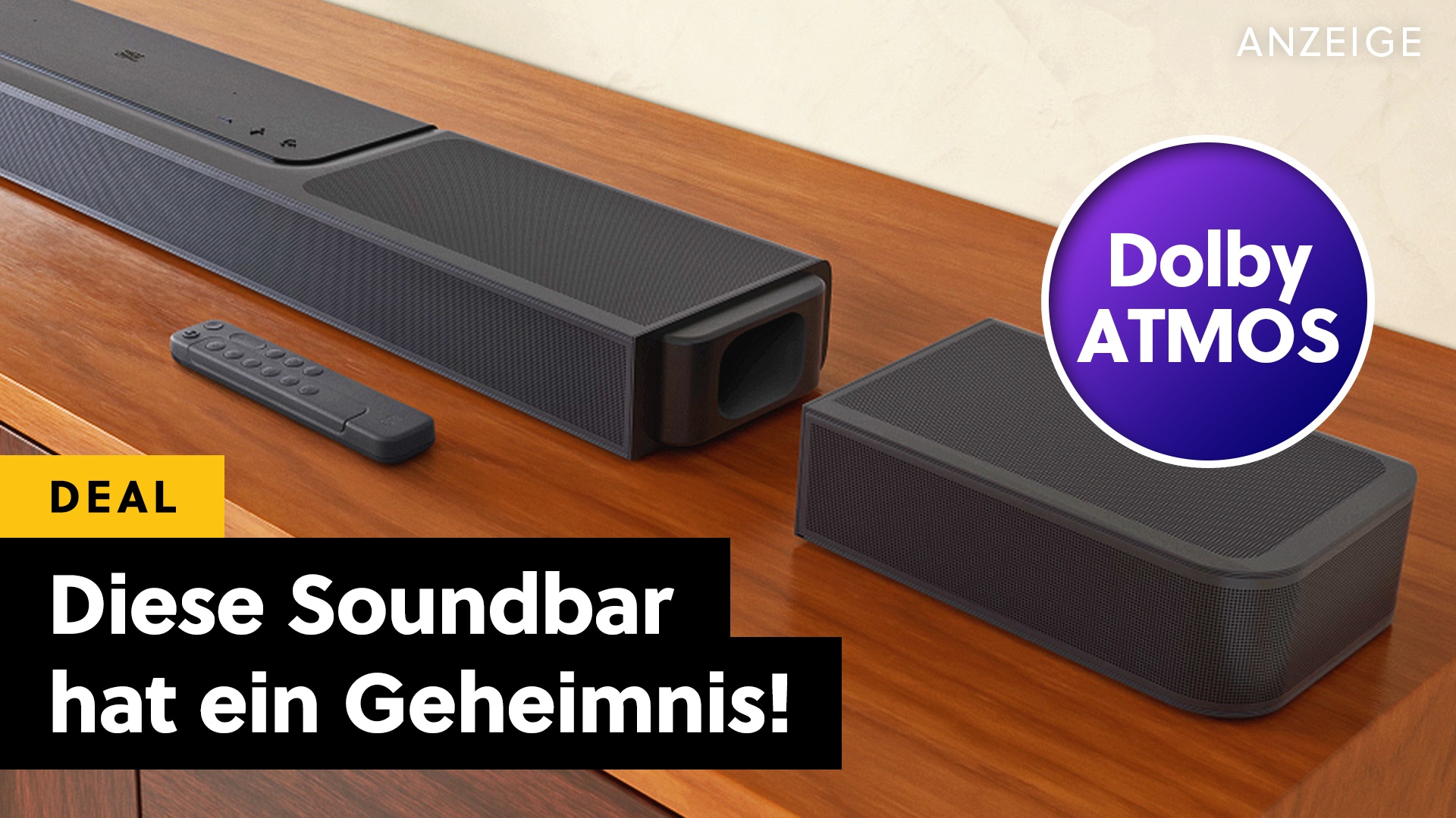 Deals: Die beste Soundbar - Keine ist wie diese – sie liefert ECHTEN Surround-Sound & Atmos! [Anzeige]