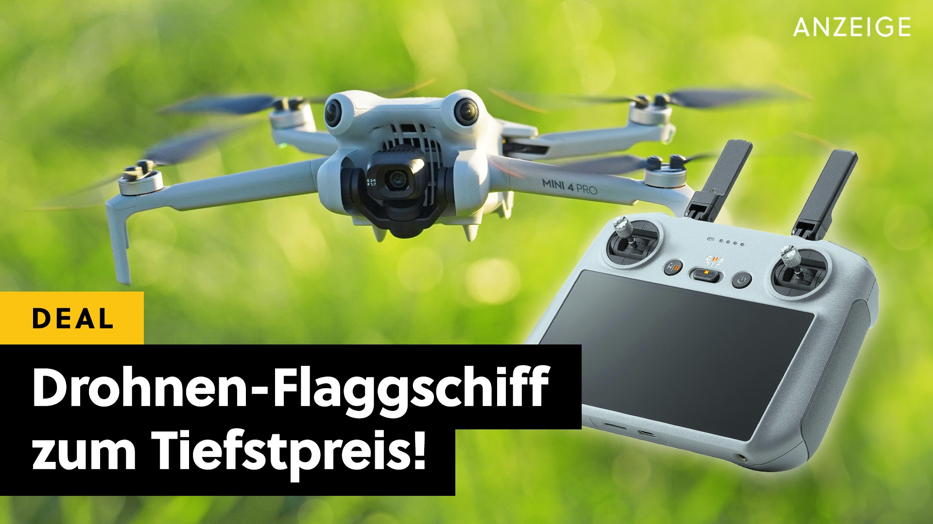 Die wohl beste 4K-Drohne bis 250 Gramm und ohne Führerschein: Die geniale DJI Mini 4 Pro war noch nie günstiger!