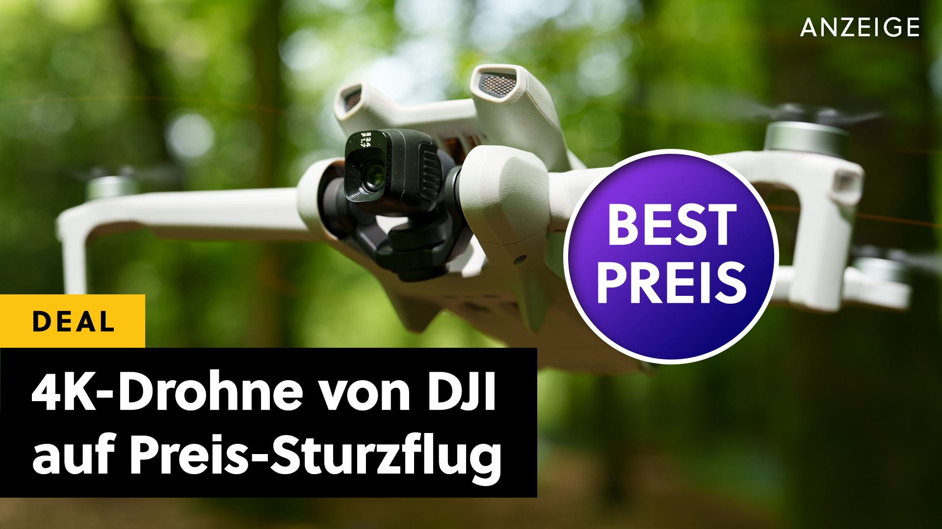 Deals: 4K-Drohne - DJI startet mit dieser echt günstigen 4K-Drohne im Angebot durch! [Anzeige]