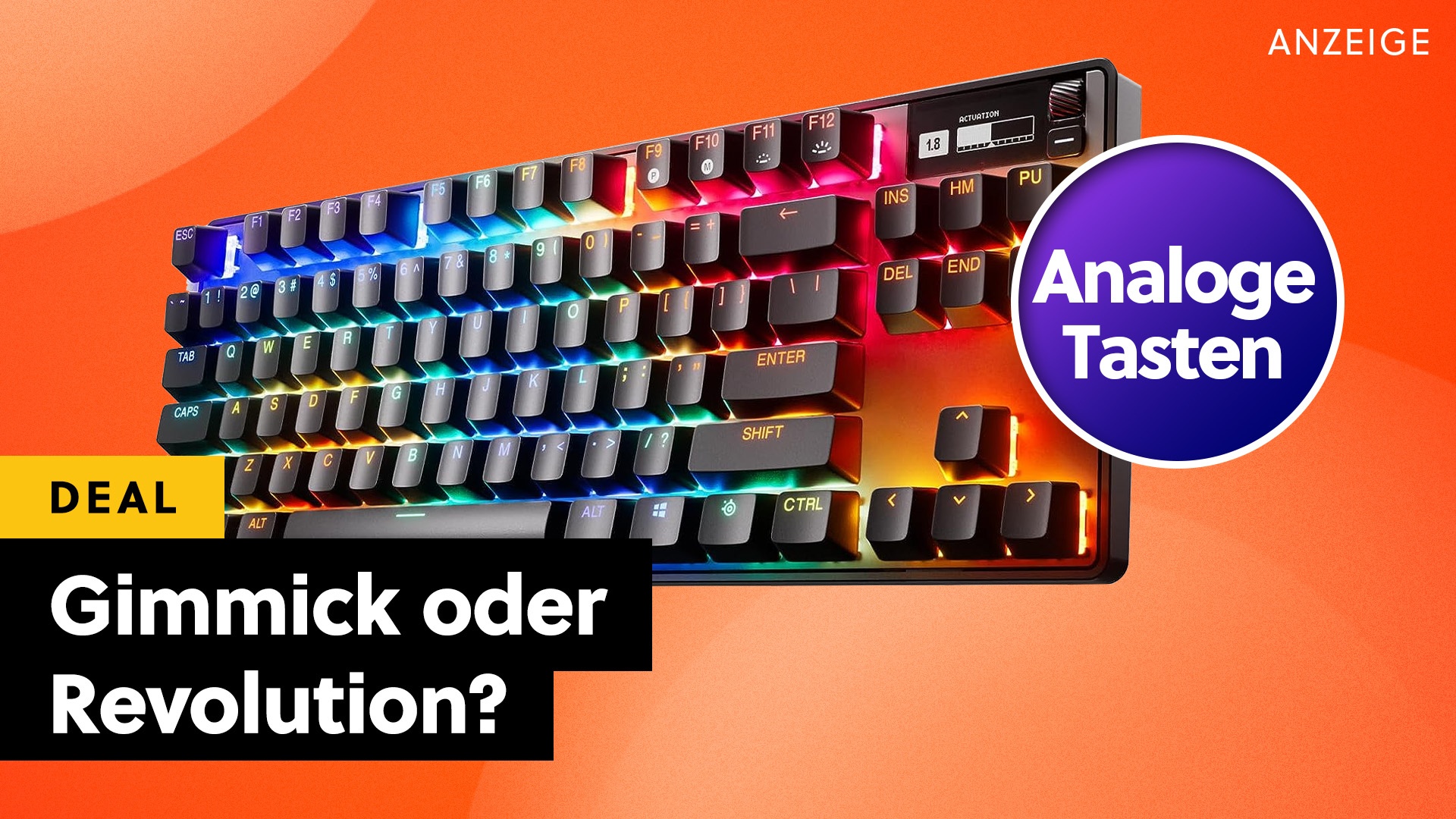 Beeindruckende High-End Tastatur von SteelSeries: Mit speziellen Schaltern ein echter Game-Changer oder doch sinnlos?