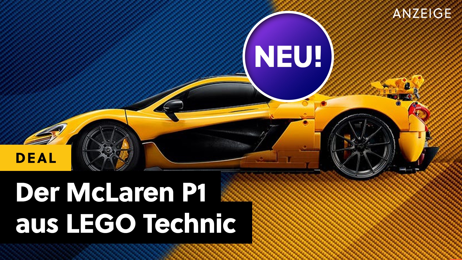 Über 900PS stark, 350km/h schnell und wunderschön: Der legendäre McLaren P1 erscheint als neues LEGO Technic-Set