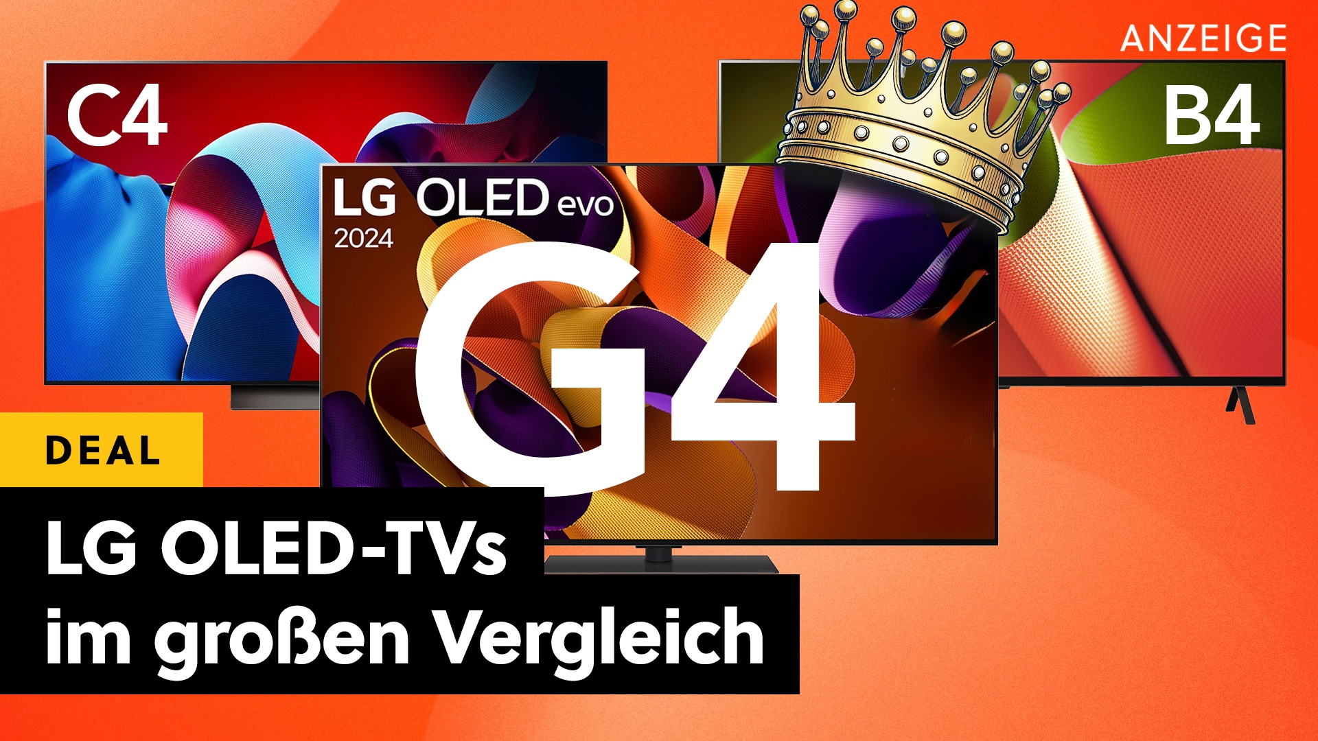 Bester TV des Jahres gegen seine günstigen Geschwister: Lohnt sich der LG OLED G4 im Vergleich zum C4 und B4 im Angebot?