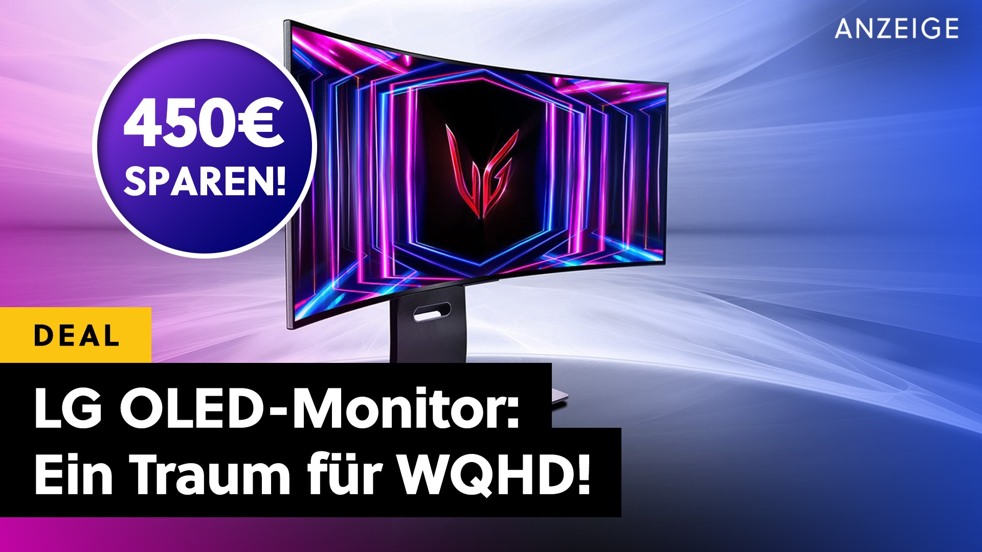 Ultrawide OLED-Monitor von LG zum Sensationspreis bei Amazon: In WQHD und mit 240Hz erlebt ihr Spiele wie nie zuvor!