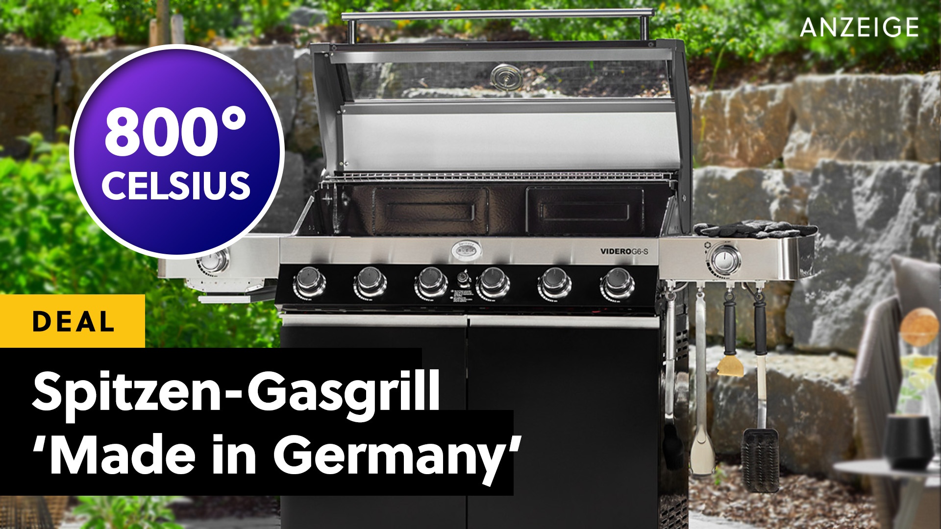 Einer der besten Gasgrills kommt aus Deutschland! Mit 7 Brennern, Top-Verarbeitung und einem Highlight für Steak-Fans