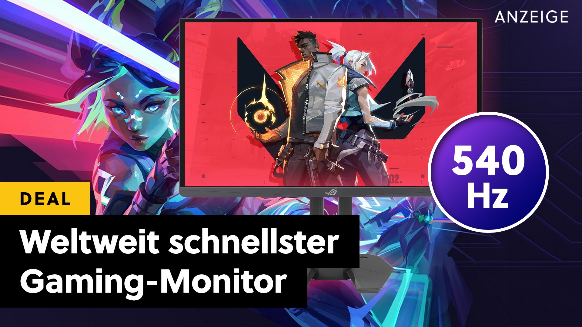 Endgame für Valorant & Co.: ASUS zeigt den schnellsten Gaming-Monitor der Welt – fast viermal schneller als 144Hz!